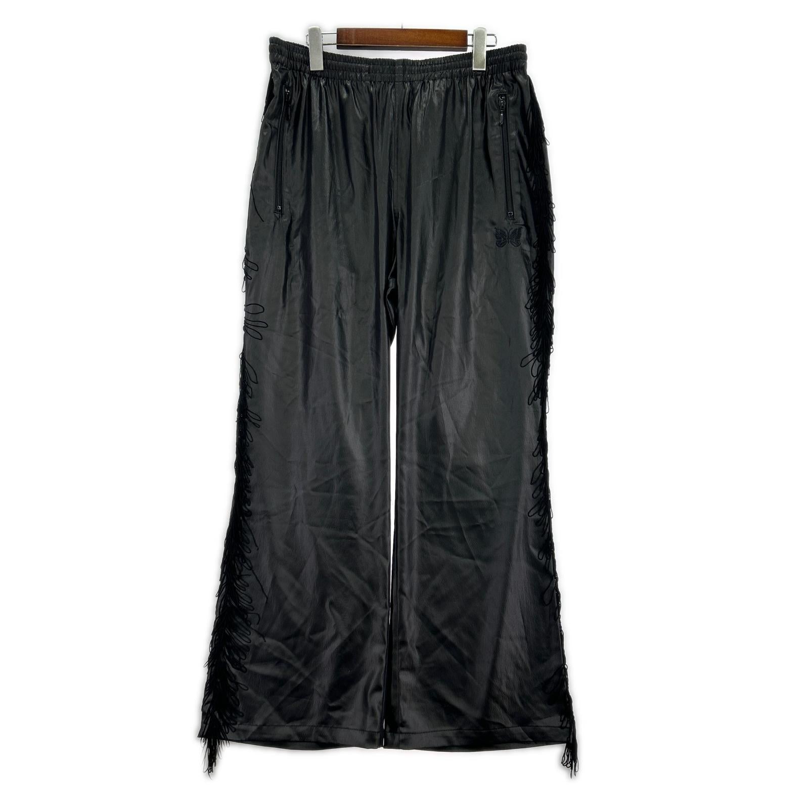 パンツ FRINGE BOOT-CUT TRACK PANT/ブラック L ブラック