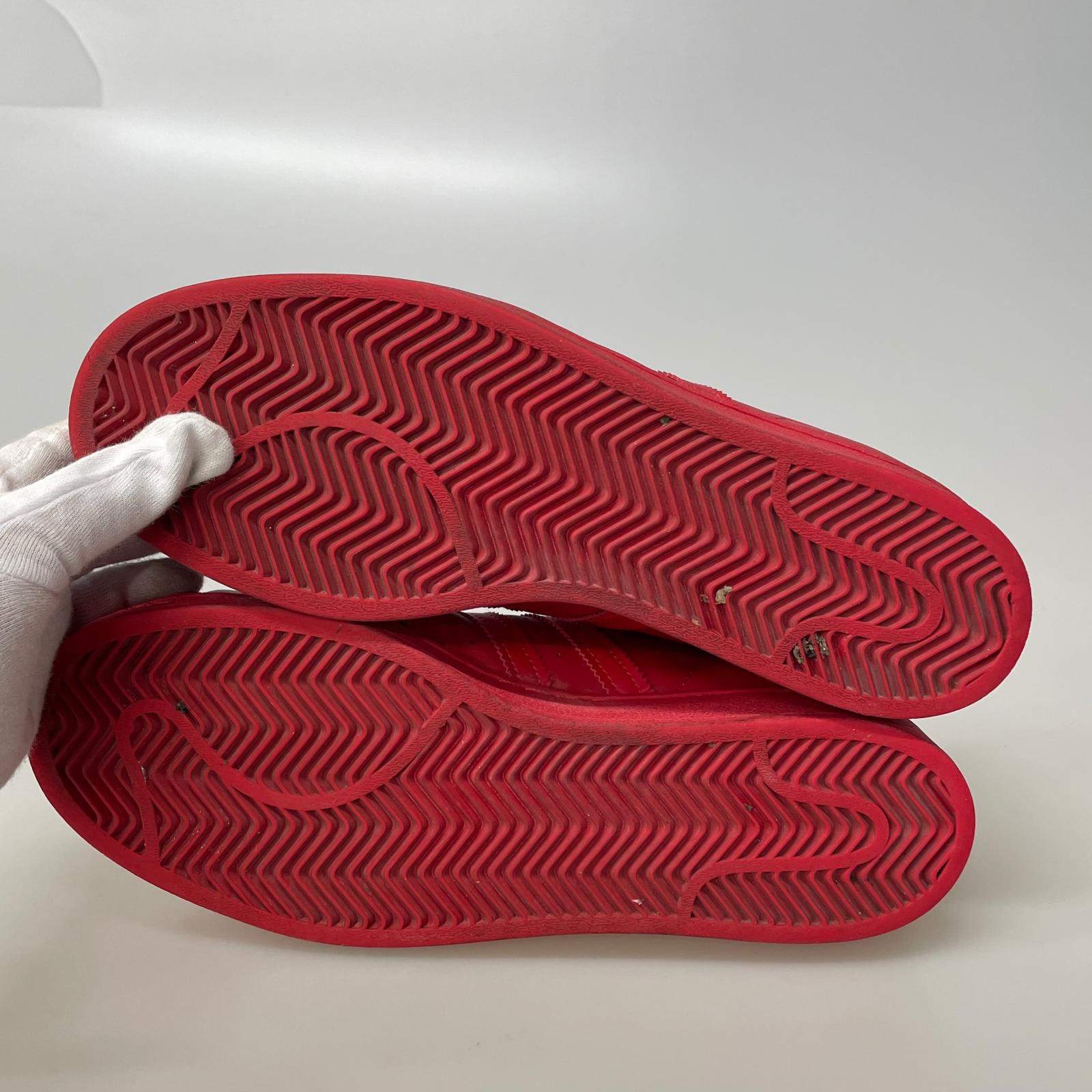 スニーカー superstar 赤 (27.5) 27.5cm (US9 1/2 UK9 EU45) レッド