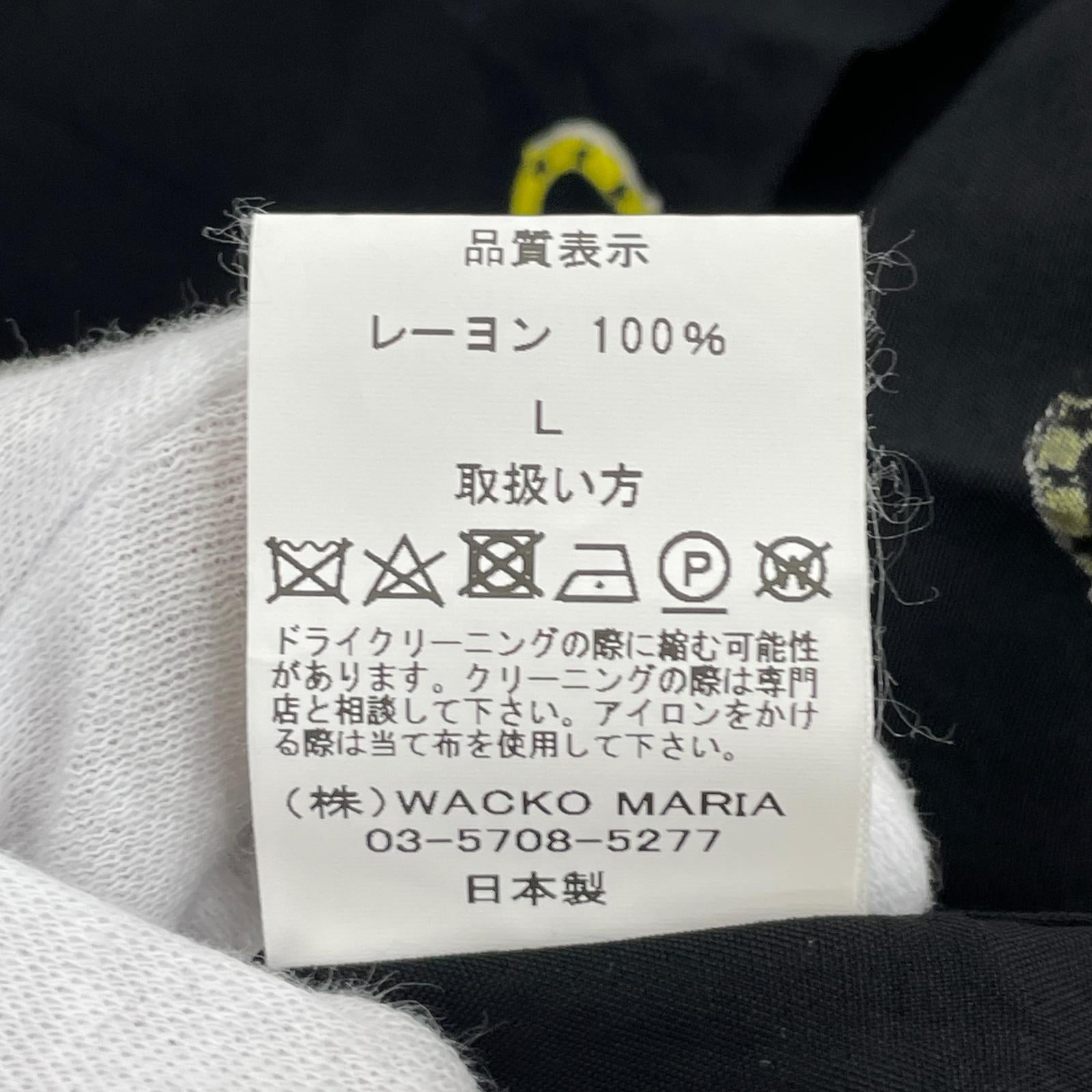 半袖シャツ 25SS アロハシャツ ホースシュー L ブラック