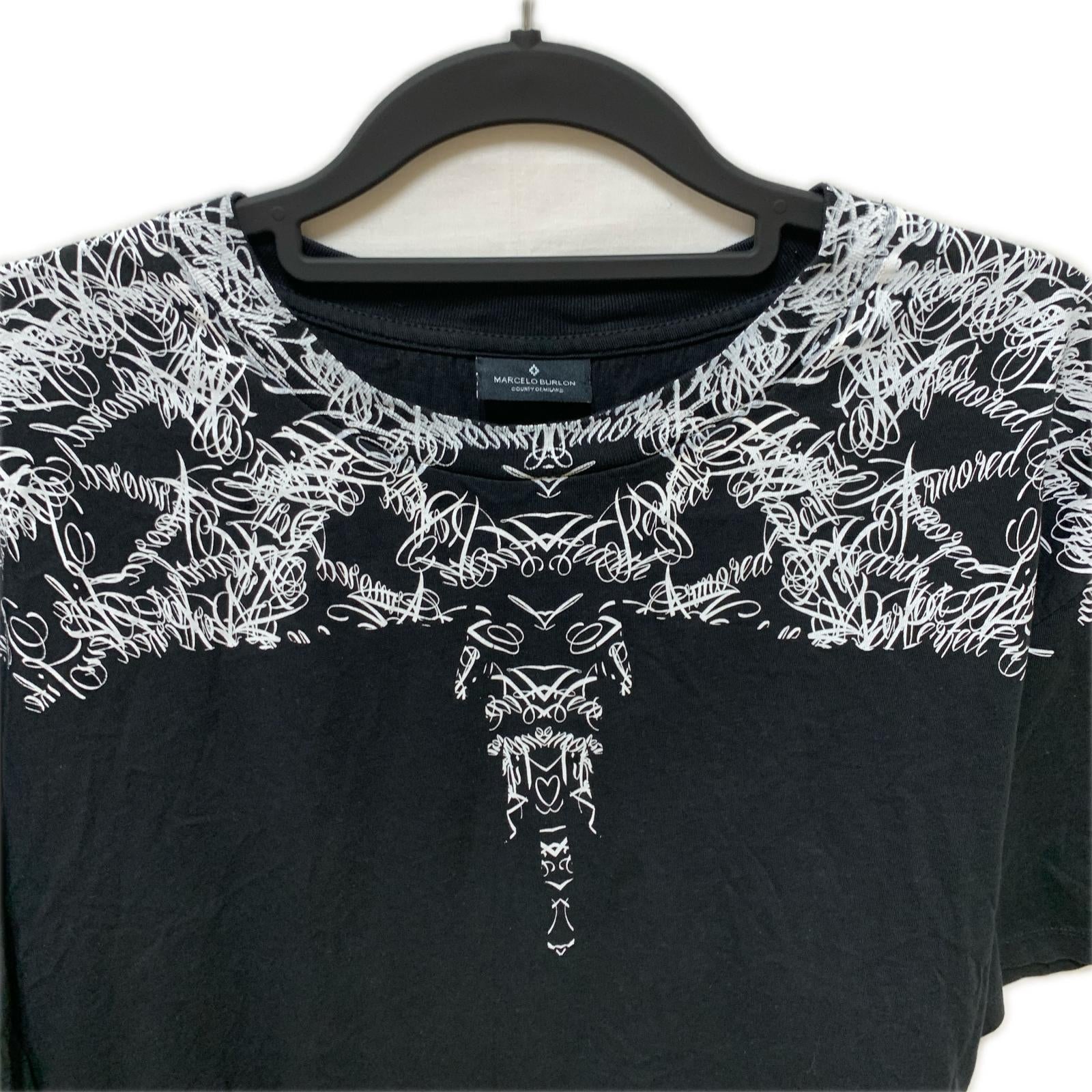 半袖Ｔシャツ MARCELO BURLON グラフィックプリントTee L ブラック L ブラック