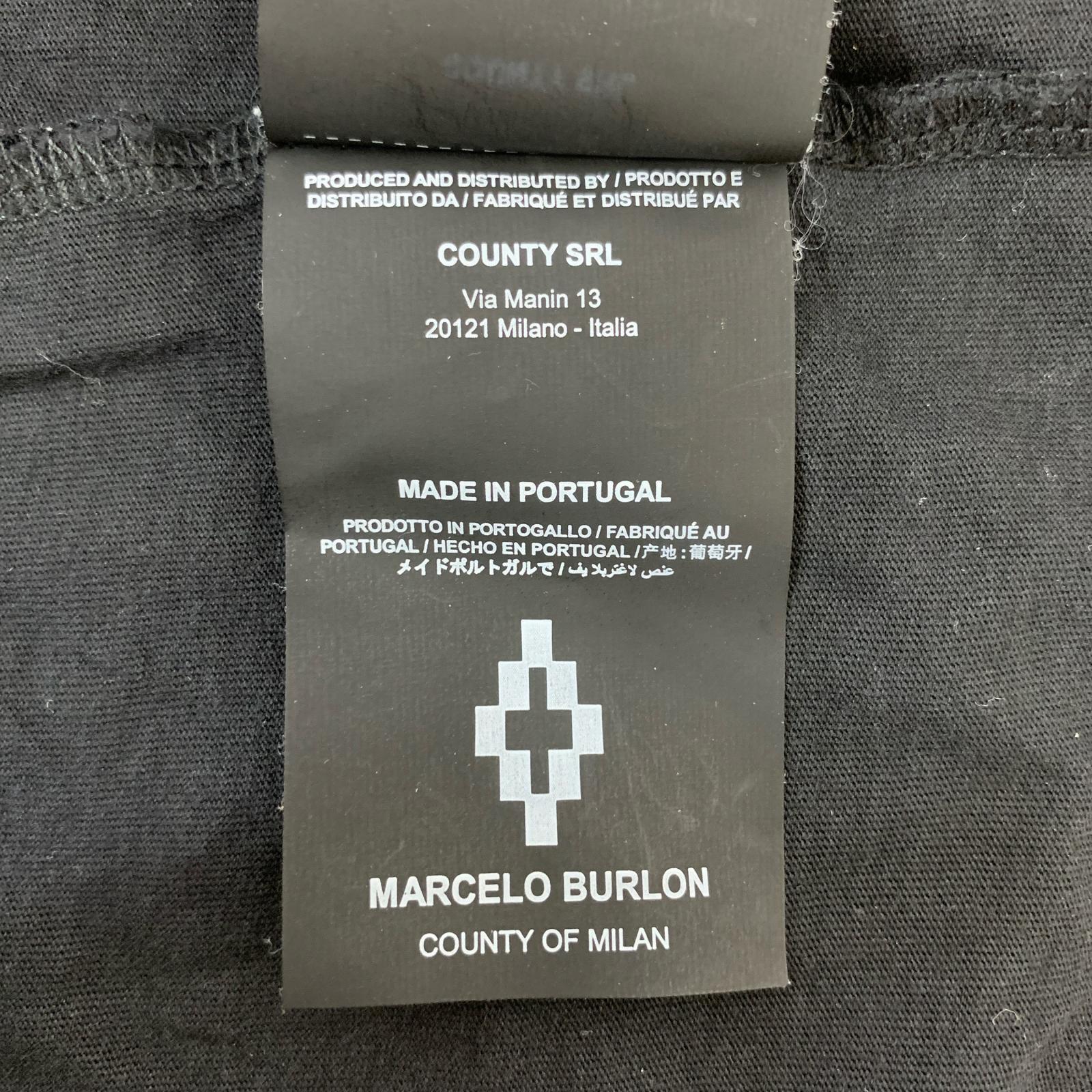 半袖Ｔシャツ MARCELO BURLON グラフィックプリントTee L ブラック L ブラック