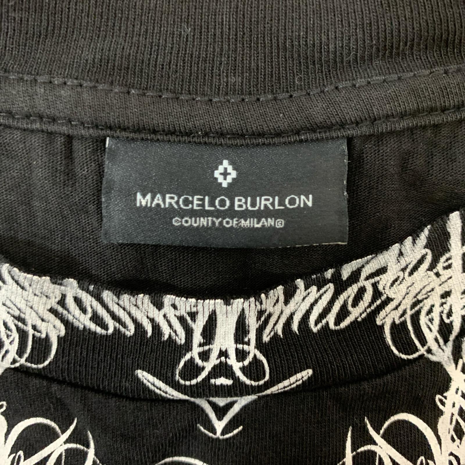 半袖Ｔシャツ MARCELO BURLON グラフィックプリントTee L ブラック L ブラック