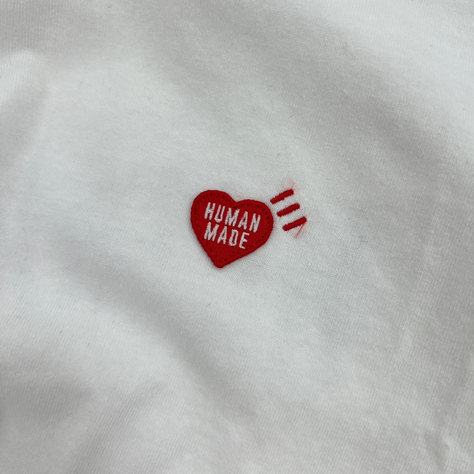 長袖Ｔシャツ HEART BADGE L/S T-SHIRT 白 (L) L ホワイト