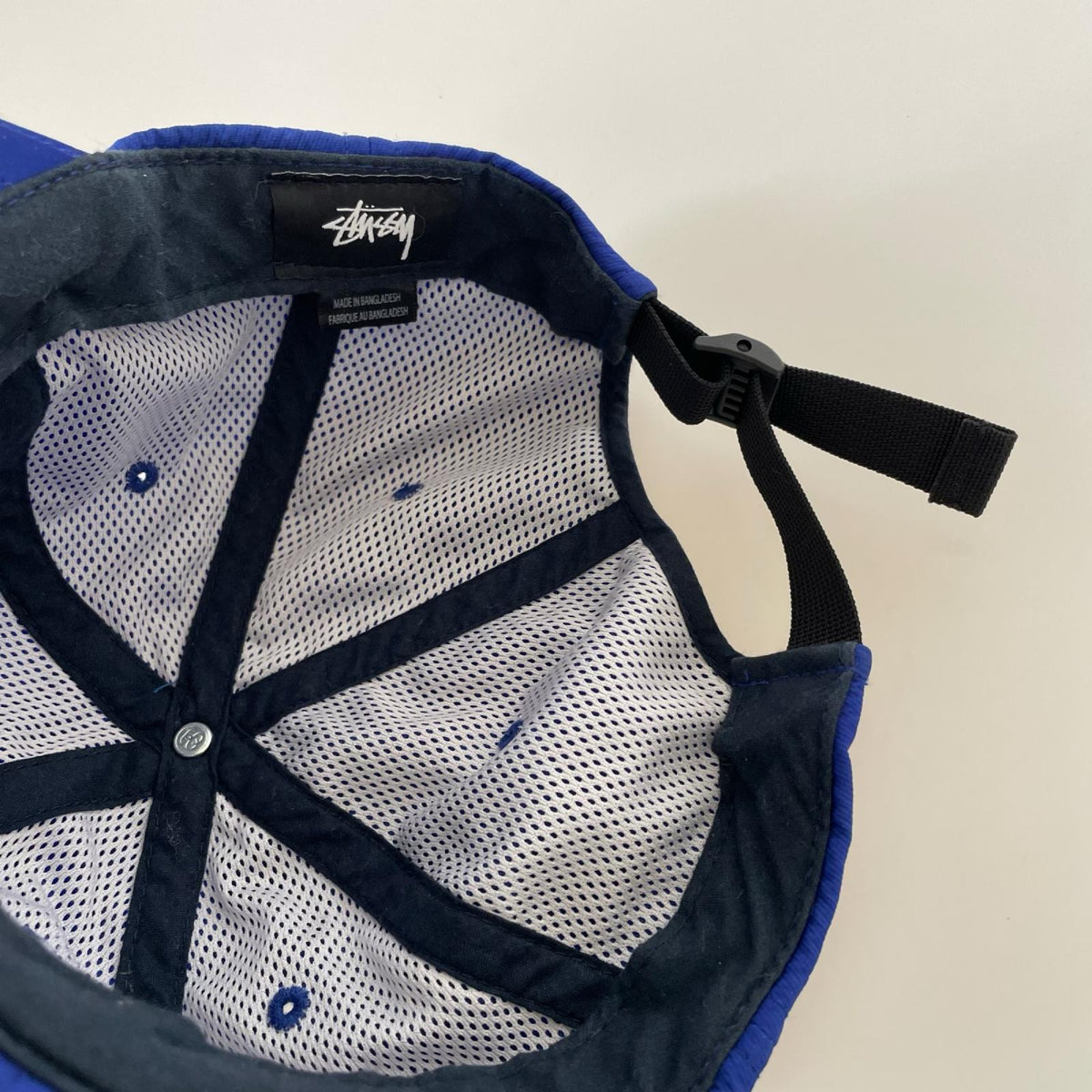 キャップ STOCK NYLON STRAPBACK CAP 青
