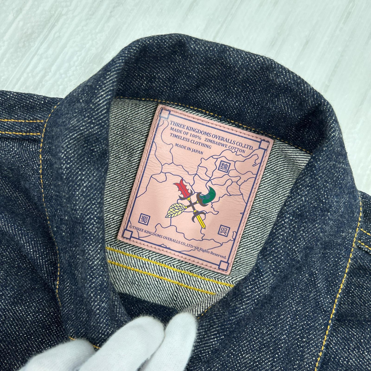 デニムジャケット THREE KINGDOMS OVERALLS/デニムジャケット 40 ネイビー