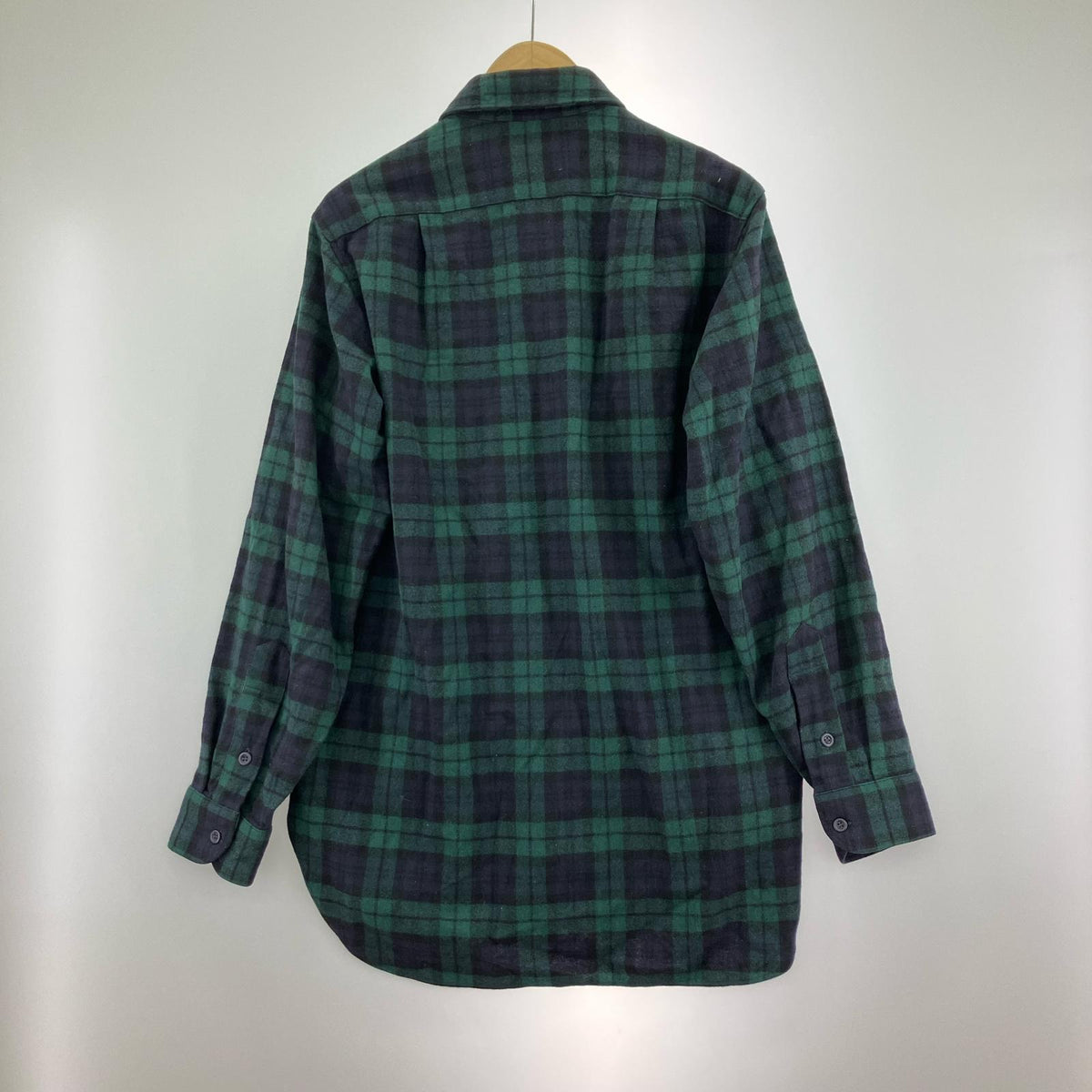 長袖シャツ 70s ボードシャツ ブラックウォッチ　（M） M グリーン