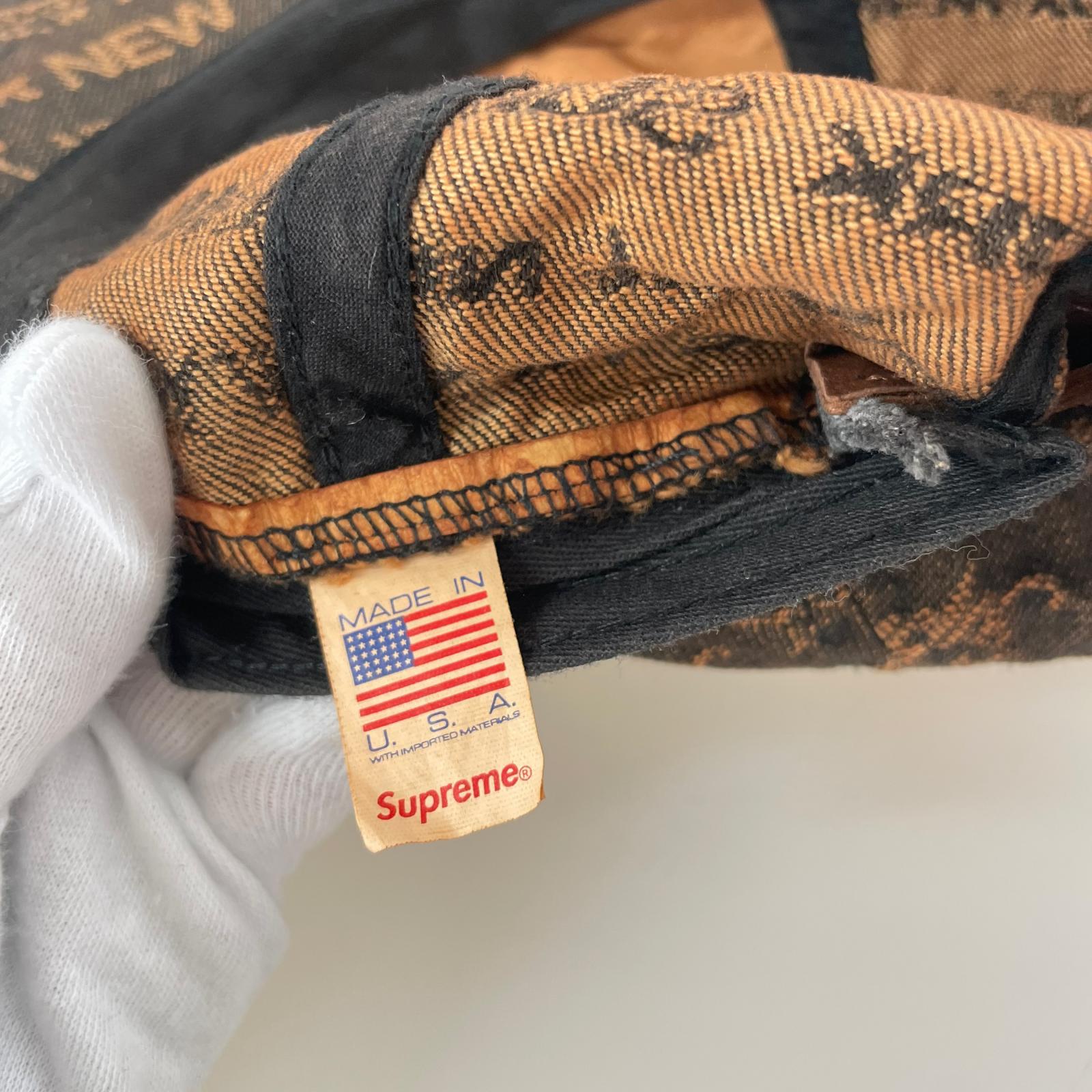 キャップ Multi Type Jacquard Denim 6-Panel 茶 ブラウン