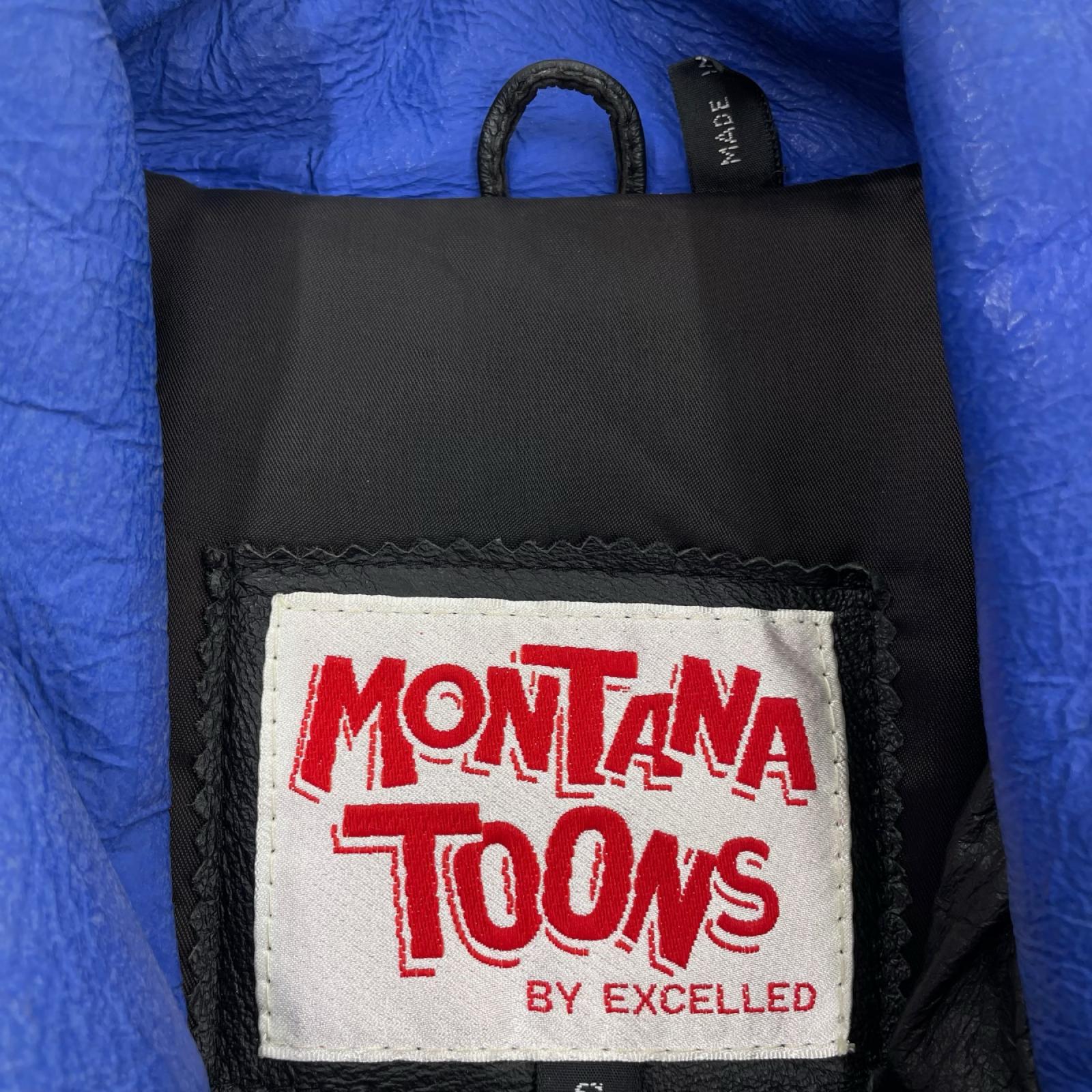 レザージャケット MONTANA TOONS チキチキマシン猛レース (S) S マルチカラー