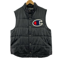 ジャケット Champion 中綿ベスト M 黒 M ブラック