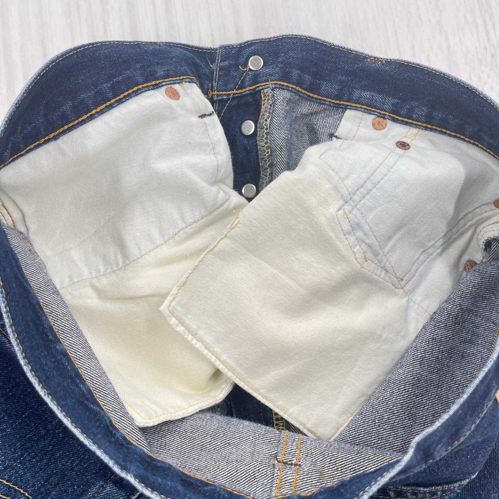 デニムパンツ 501XX 98年製 USA製 ダメージデニム 36 ブルー