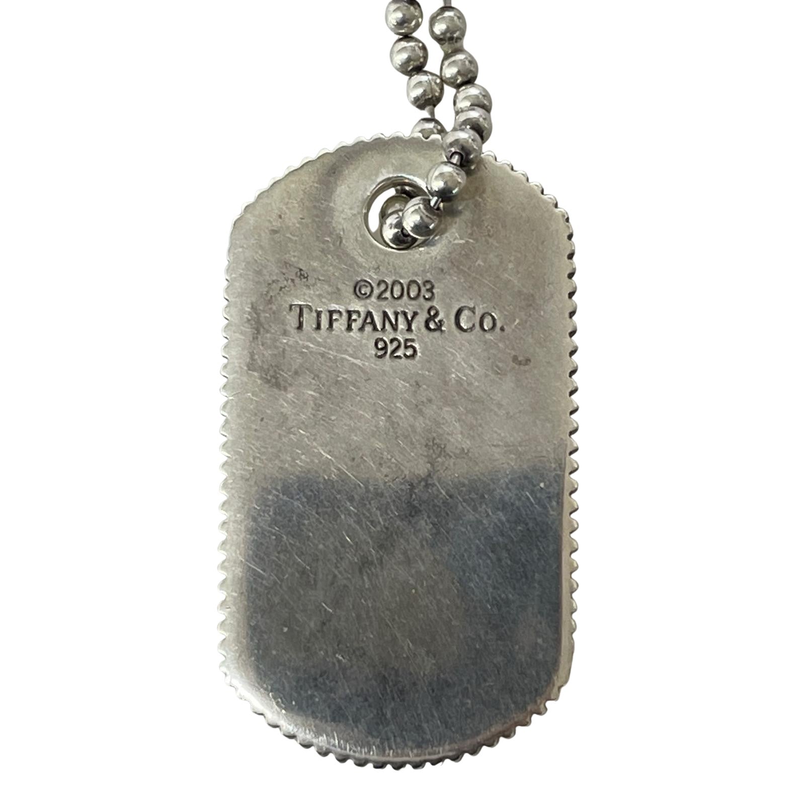 Tiffany＆Co./2003/ﾎﾞｰﾙﾁｪｰﾝﾄﾞｯｸﾞﾀｸﾞﾈｯｸﾚｽ