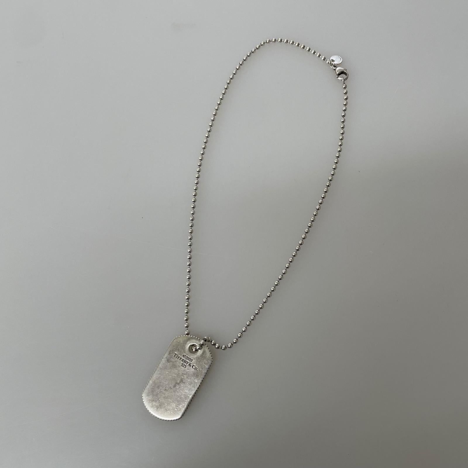 Tiffany＆Co./2003/ﾎﾞｰﾙﾁｪｰﾝﾄﾞｯｸﾞﾀｸﾞﾈｯｸﾚｽ