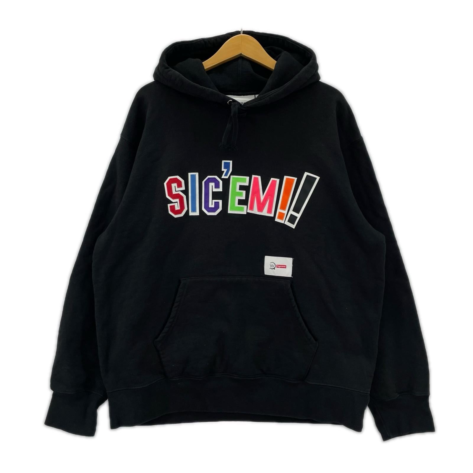 パーカー WTAPS sic'em hooded sweatshirt (L) ﾌﾞﾗｯｸ L ブラック