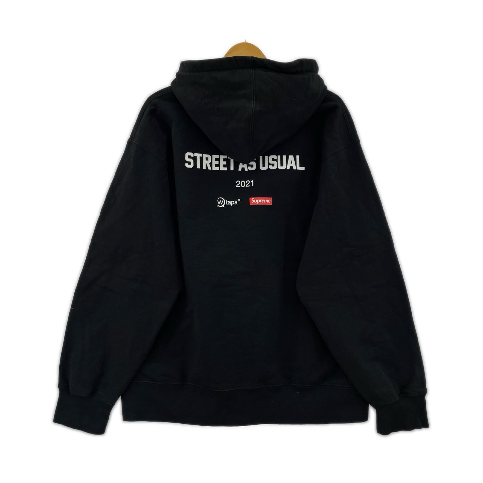 パーカー WTAPS sic'em hooded sweatshirt (L) ﾌﾞﾗｯｸ L ブラック