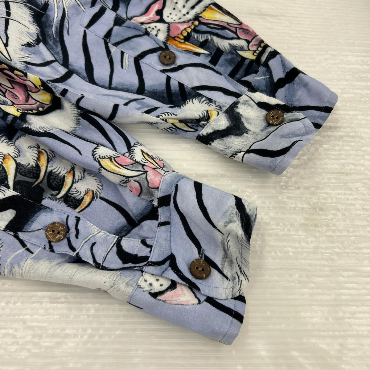 長袖シャツ TIM LEHI HAWAIIAN SHIRT L/S/百虎/サイズM M ブルー