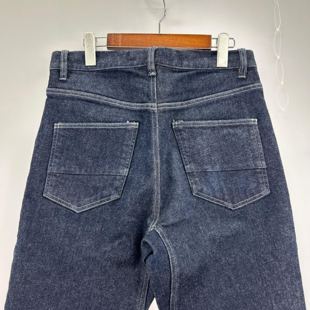 デニムパンツ ボタンフライ W31 ブルー