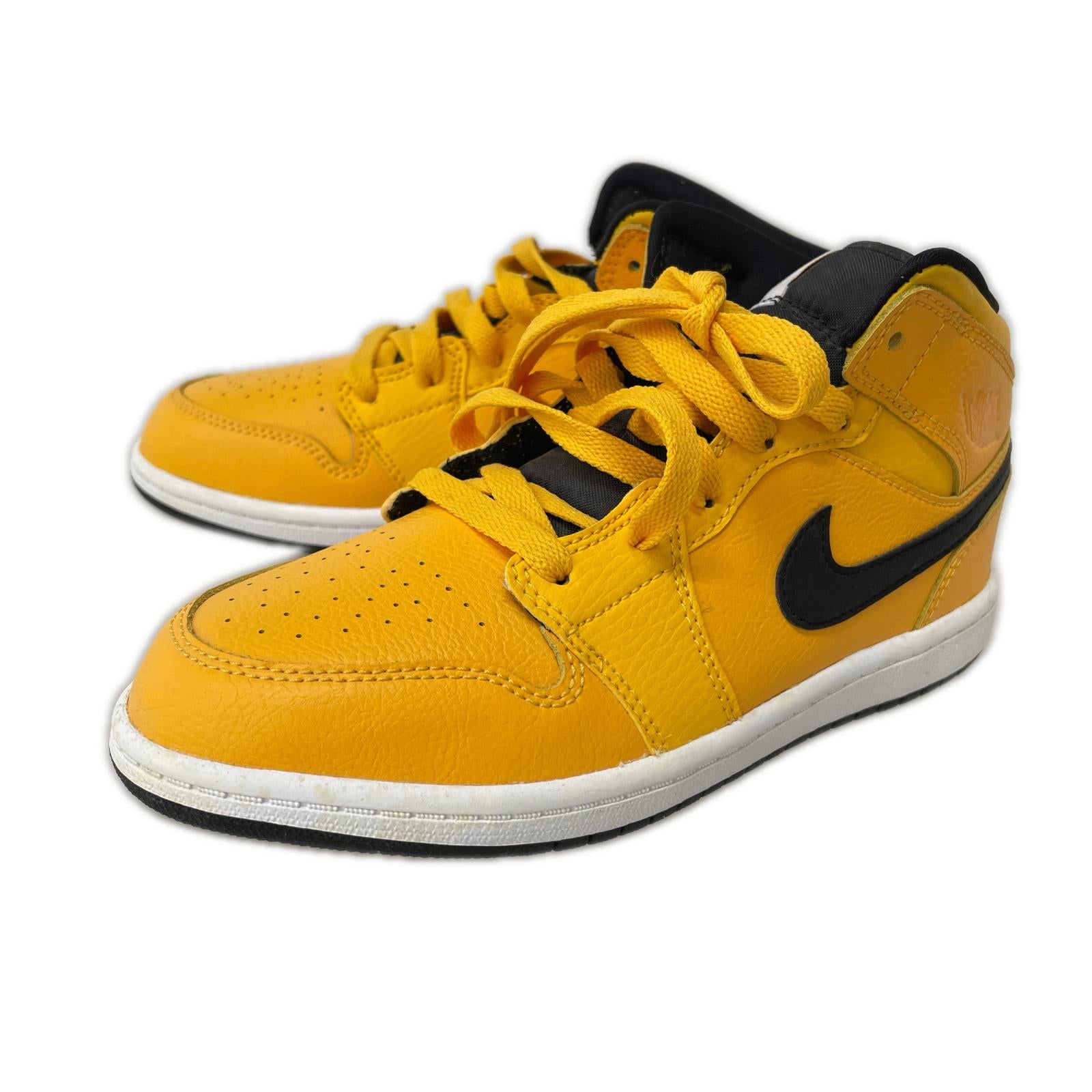 スニーカー AJ1 MID (22.0cm) イエロー