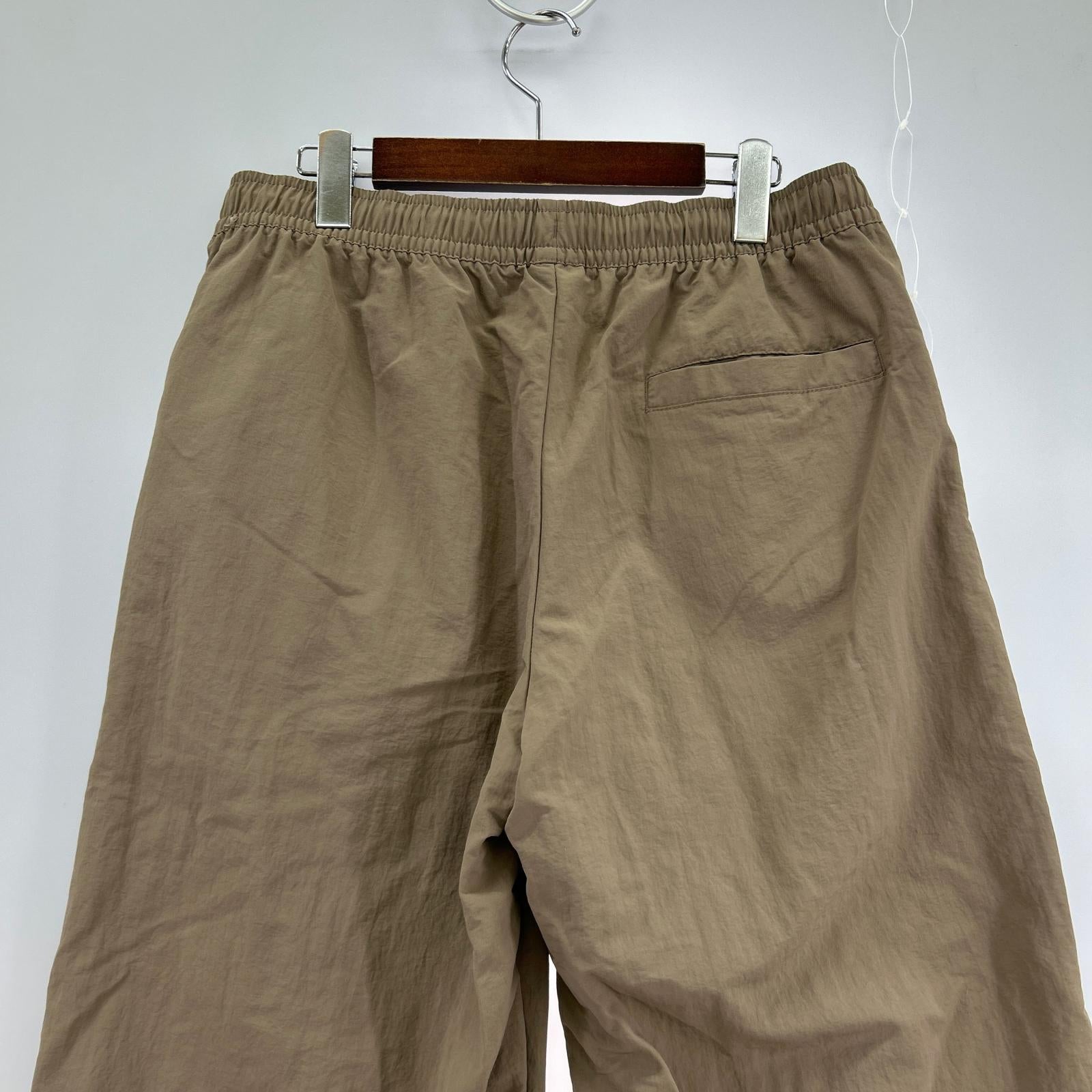パンツ ミッドライズ オープンヘム ベージュ (XL) ベージュ