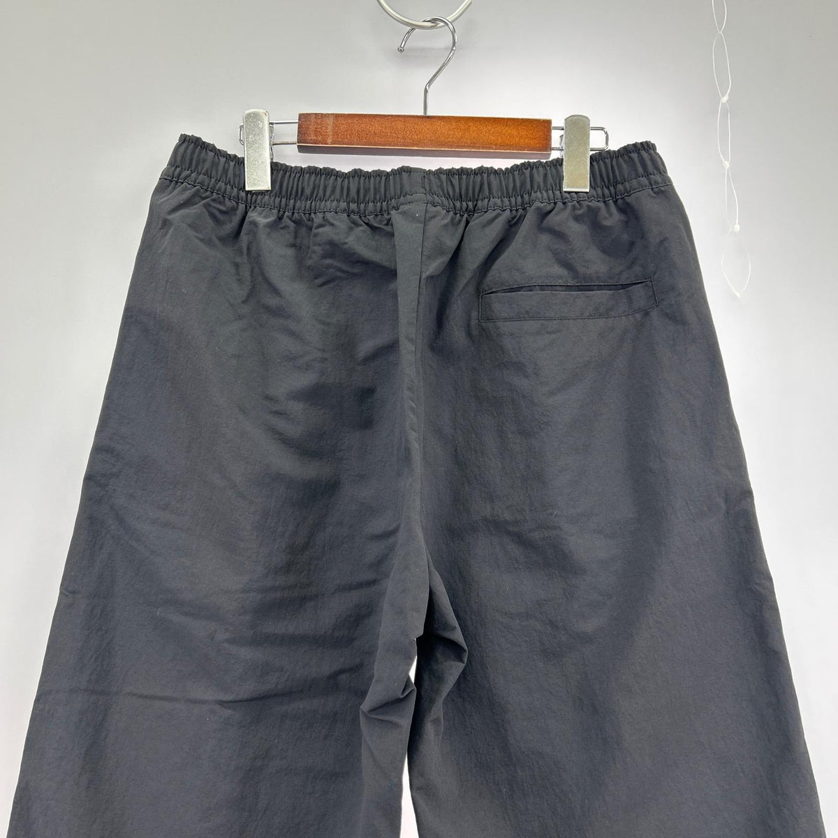 パンツ ミッドライズ オープンヘム 黒 (XL) ブラック