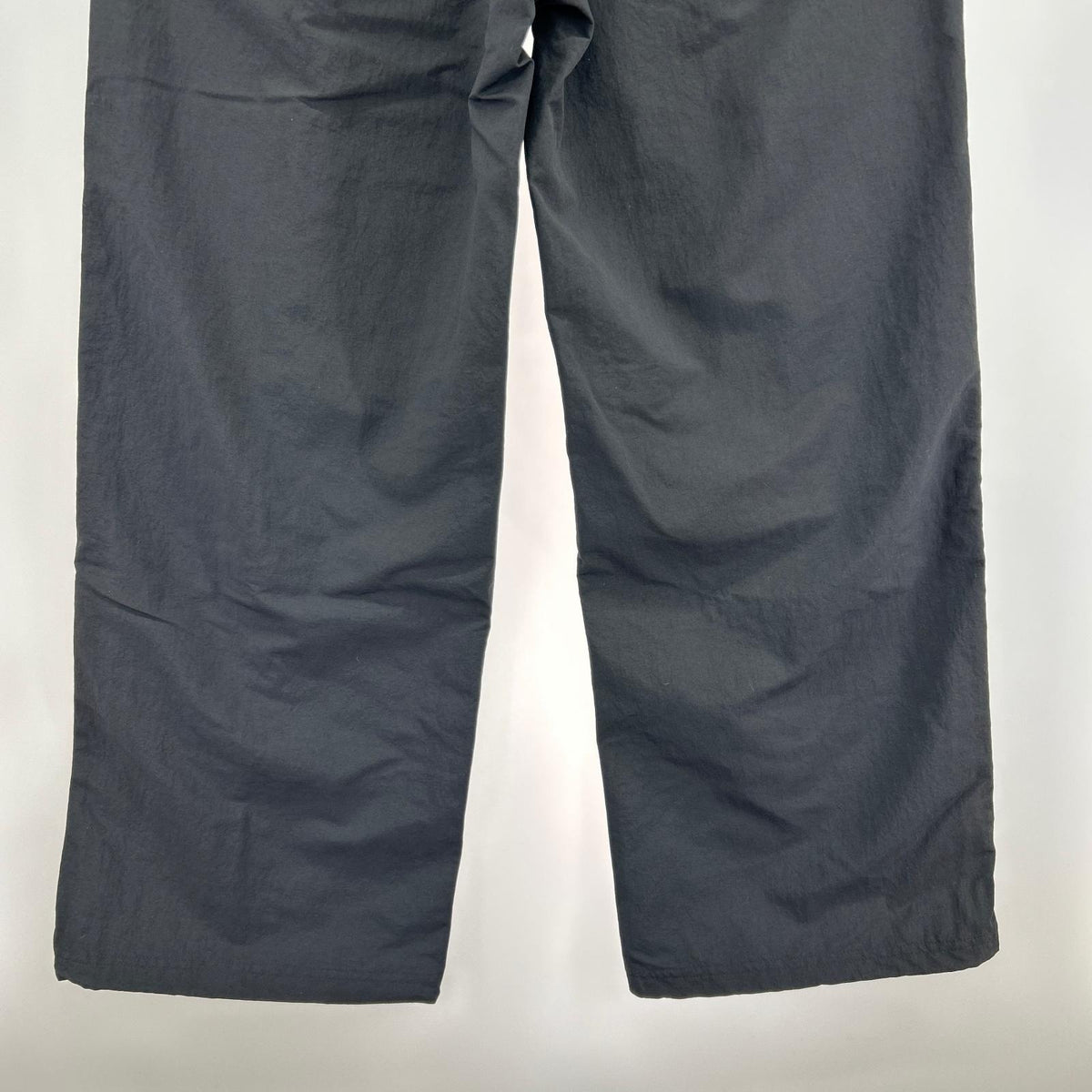 パンツ ミッドライズ オープンヘム 黒 (XL) ブラック