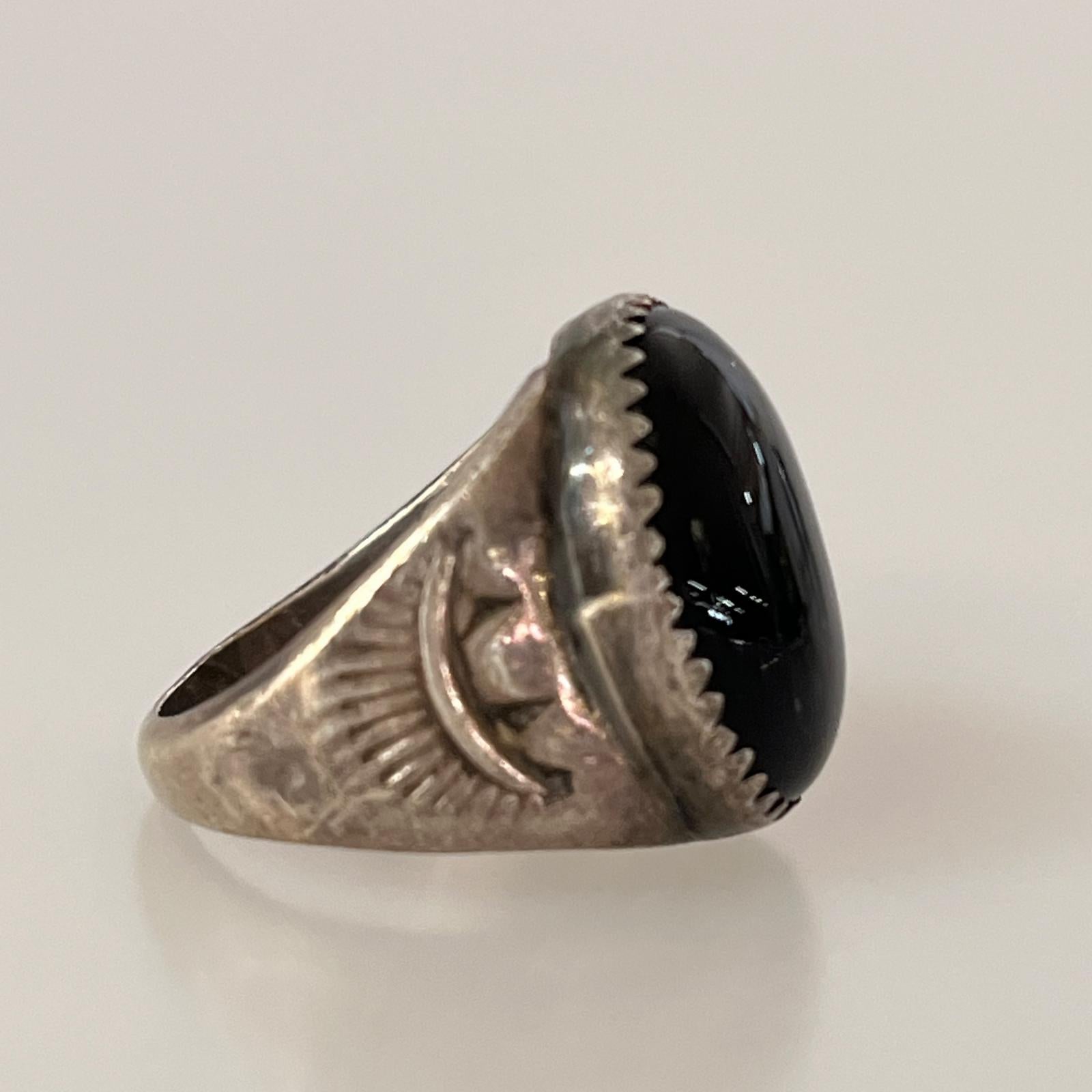 リング・指輪 NAVAJO sterling オニキスリング