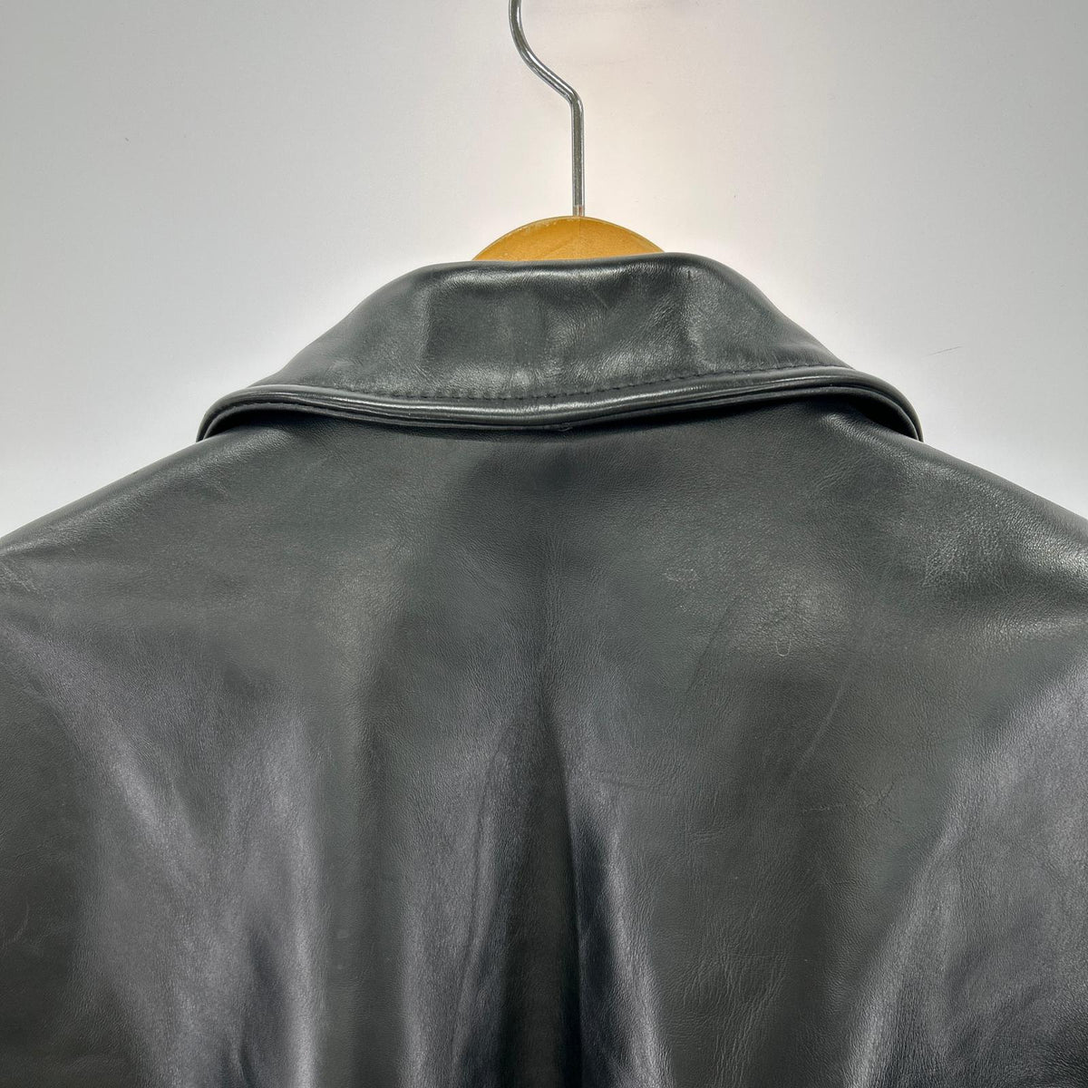 レザージャケット Horsehide Casual Racer Jacket（44） 44 ブラック