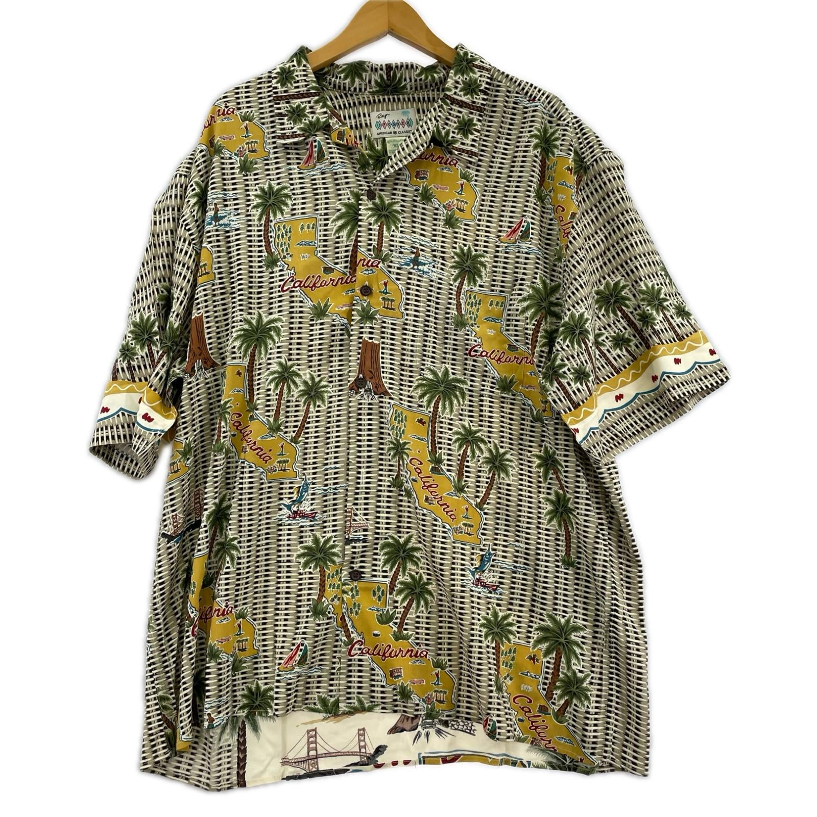 半袖シャツ REYN SPOONER 総柄（XL）