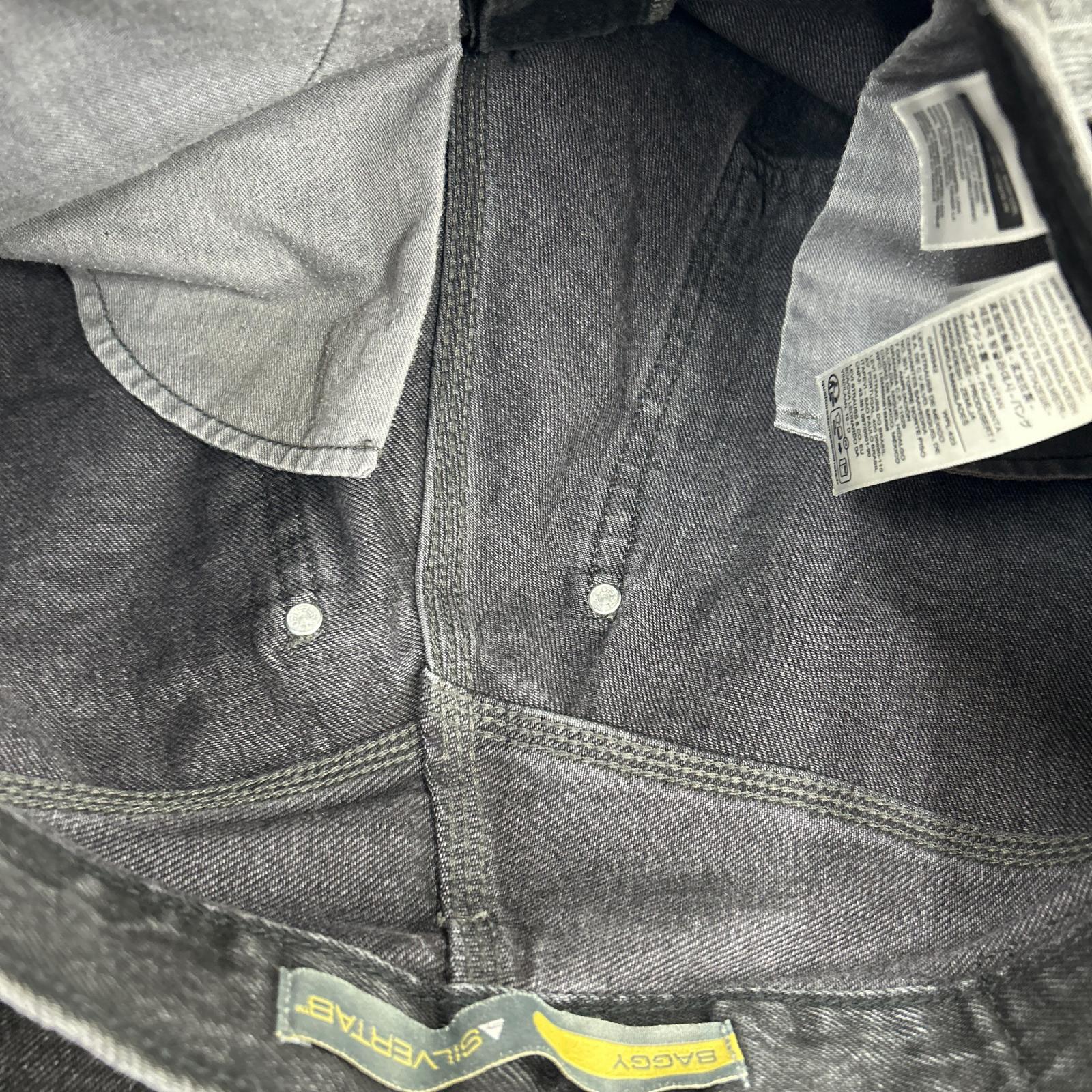 デニムパンツ SILVERTAB BAGGY ペインターデニムパンツ 黒 (30×30) 30 ブラック