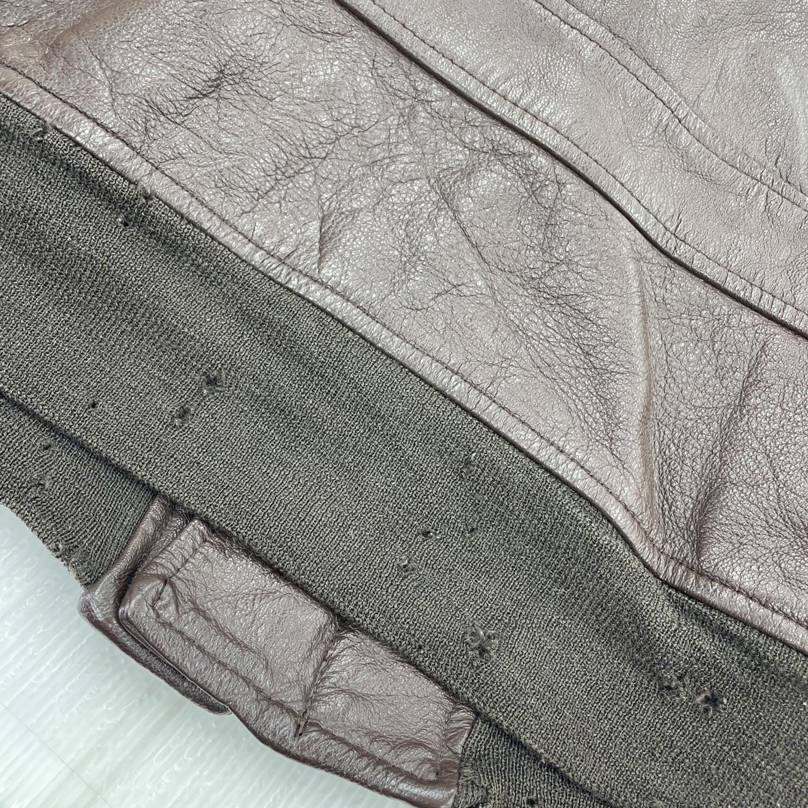 ミリタリージャケット U.S.NAVY G-1 scovillZIP ブラウン