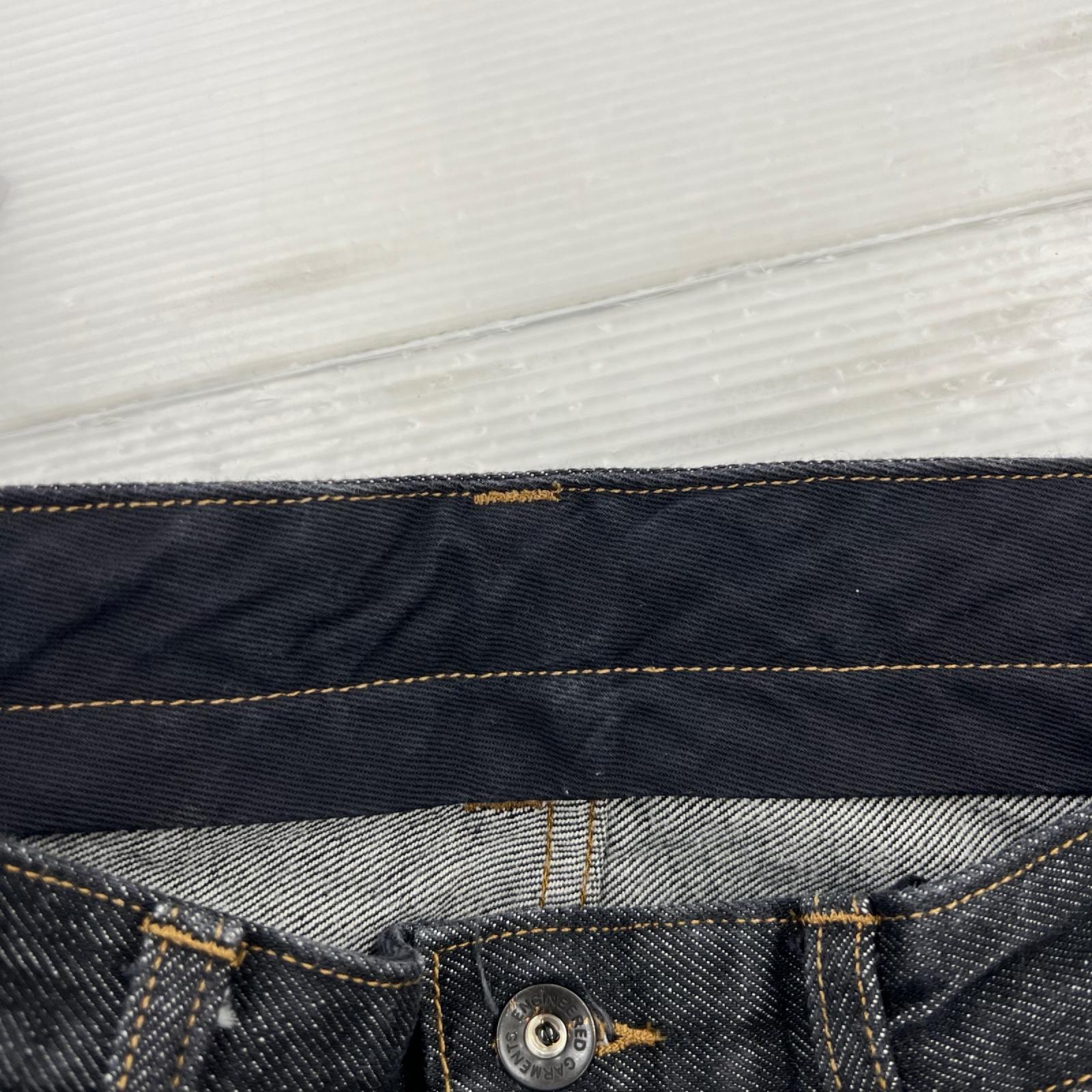 デニムパンツ Engineered Garments ワイドデニムパンツ 黒 M ブラック
