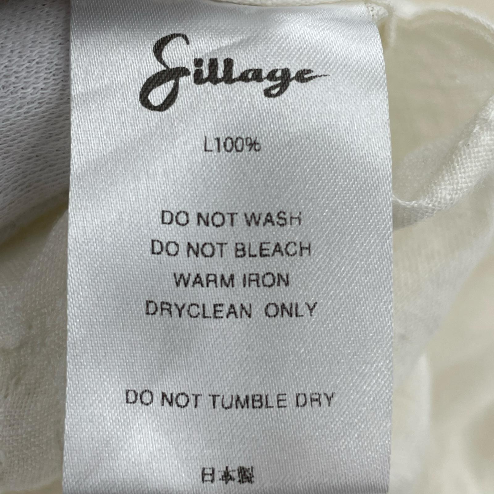 半袖シャツ Linen Open Collar Shirt (F) フリー ホワイト