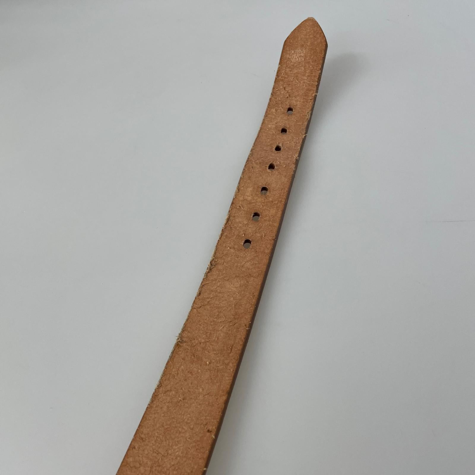 その他アクセサリー ues レザーベルト 茶 ベージュ