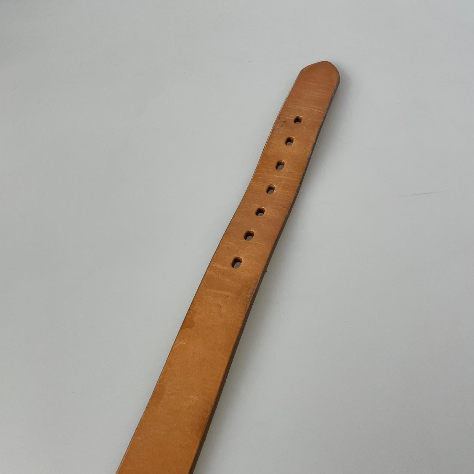 その他アクセサリー ues レザーベルト 茶 ベージュ
