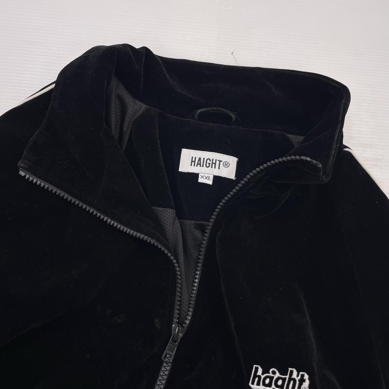 ジャケット HAIGHT ベロアセットアップ XXL 黒 ブラック
