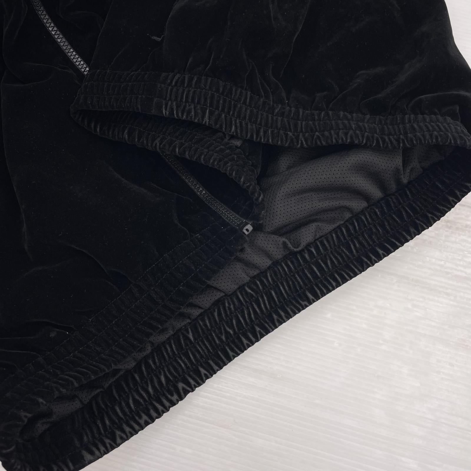 ジャケット HAIGHT ベロアセットアップ XXL 黒 ブラック