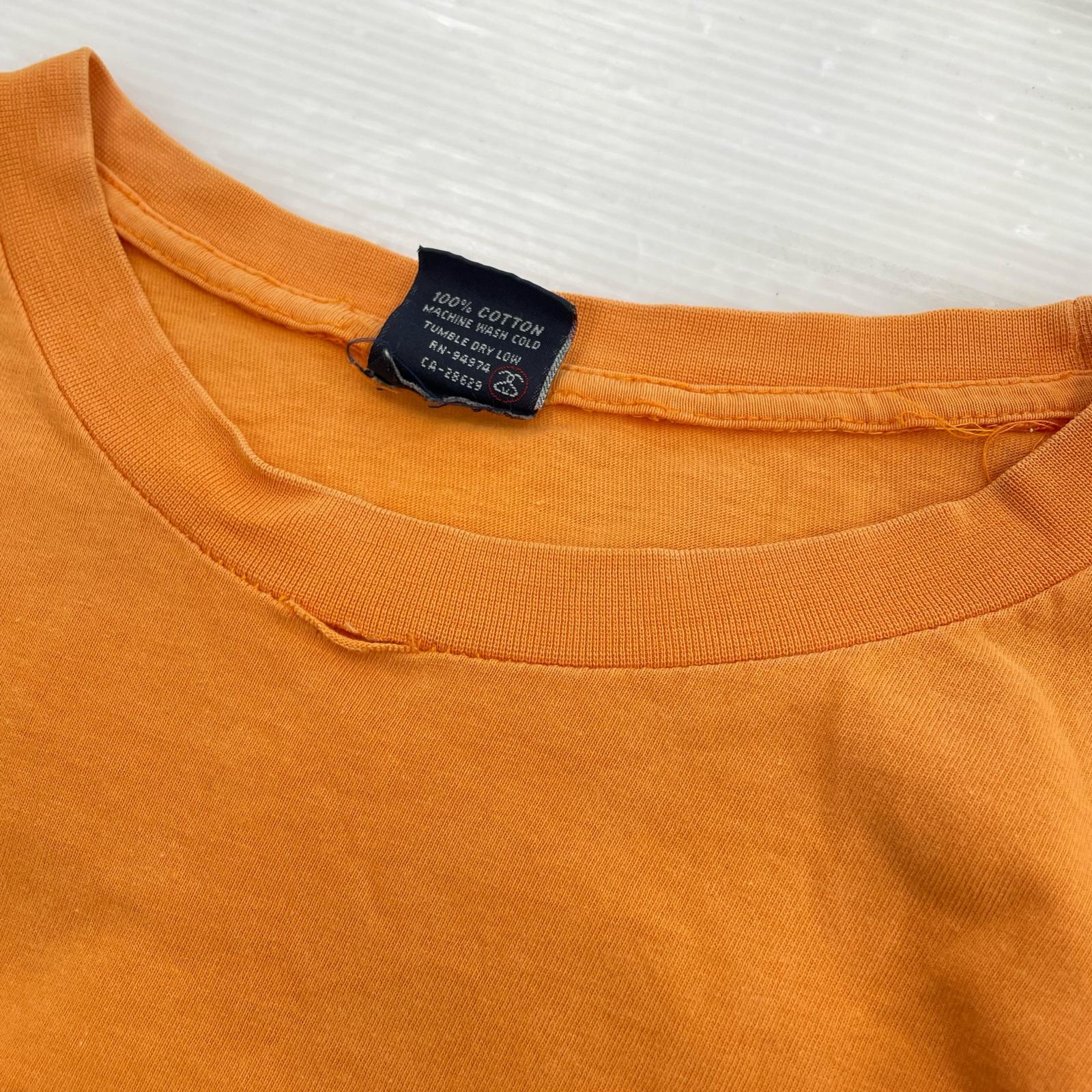 半袖Ｔシャツ 90s USA製 オレンジ (L) L オレンジ