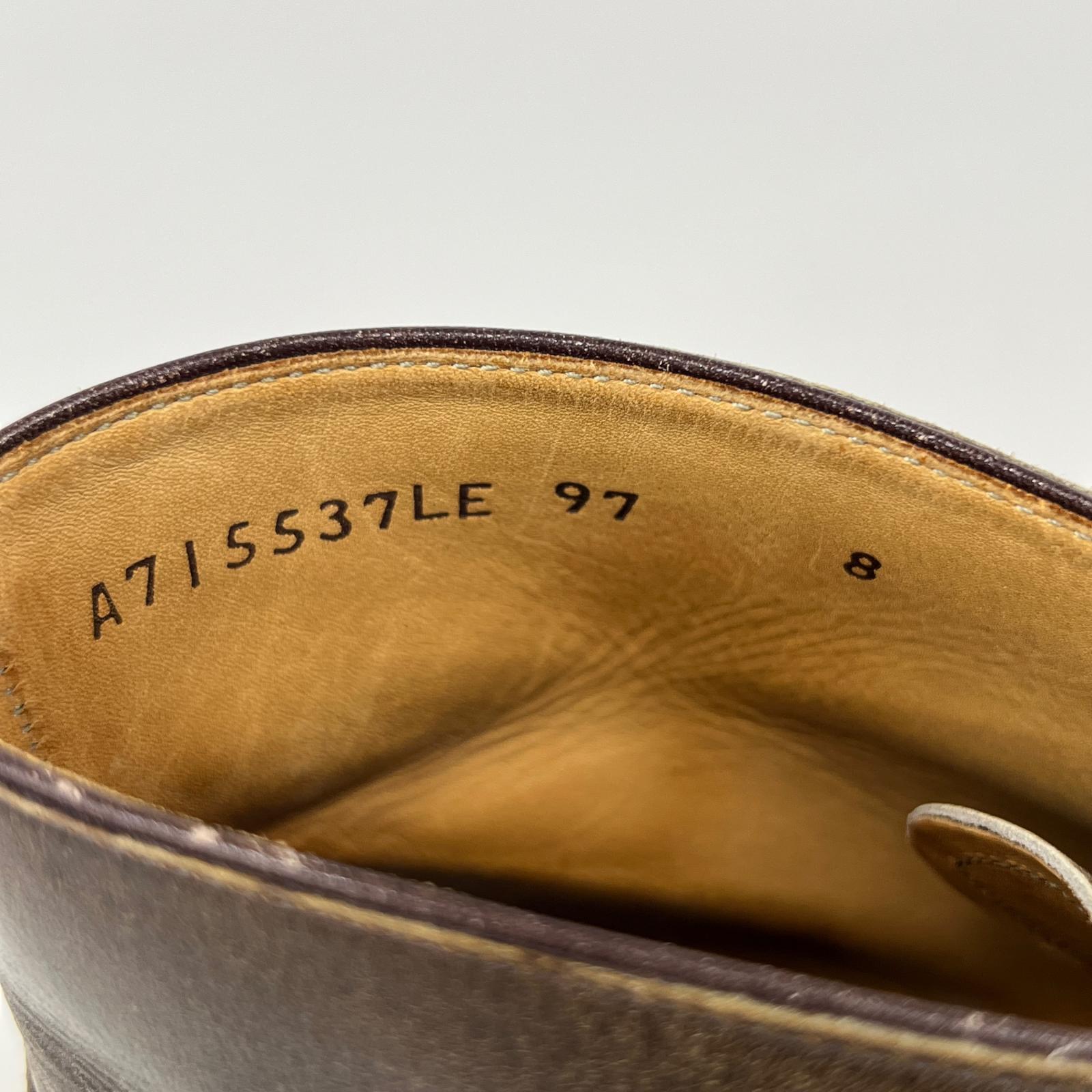 ブーツ johnston & murphy レザー チャッカ 8 ブラウン