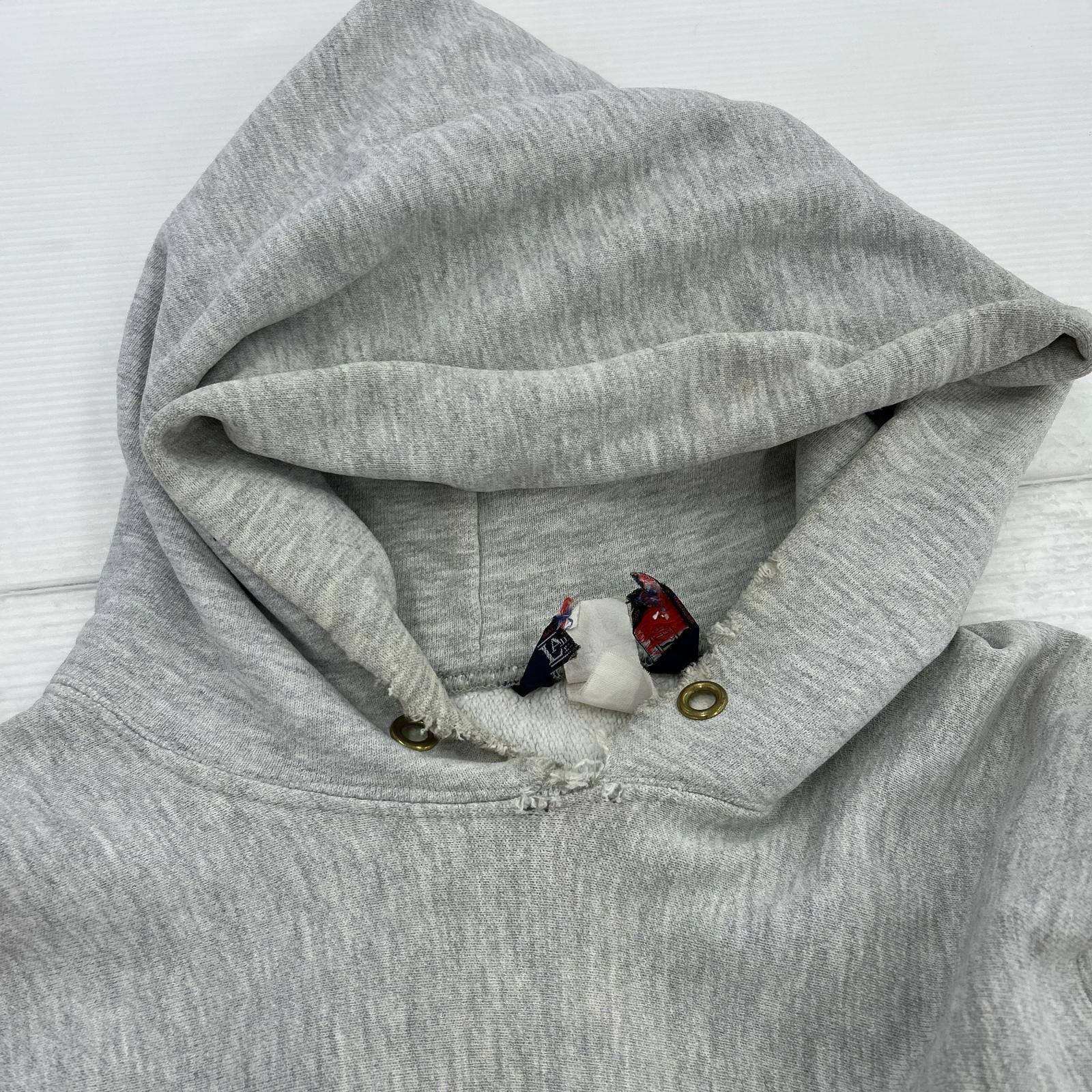 パーカー × Champion RW グレー ボロ グレー