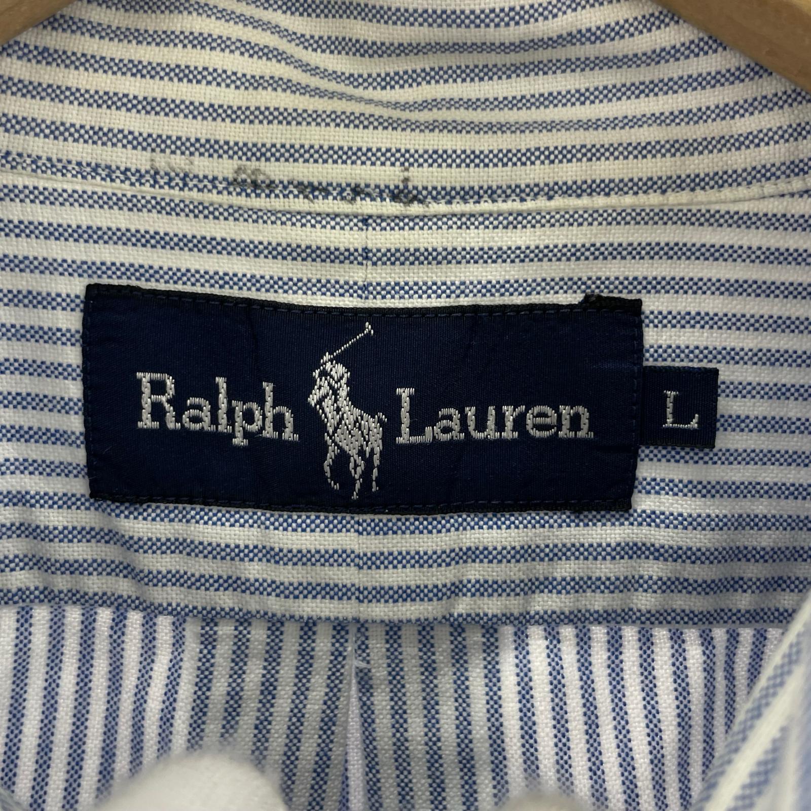 長袖シャツ POLO　RALPH　LAUREN　ストライプ　シャツ L