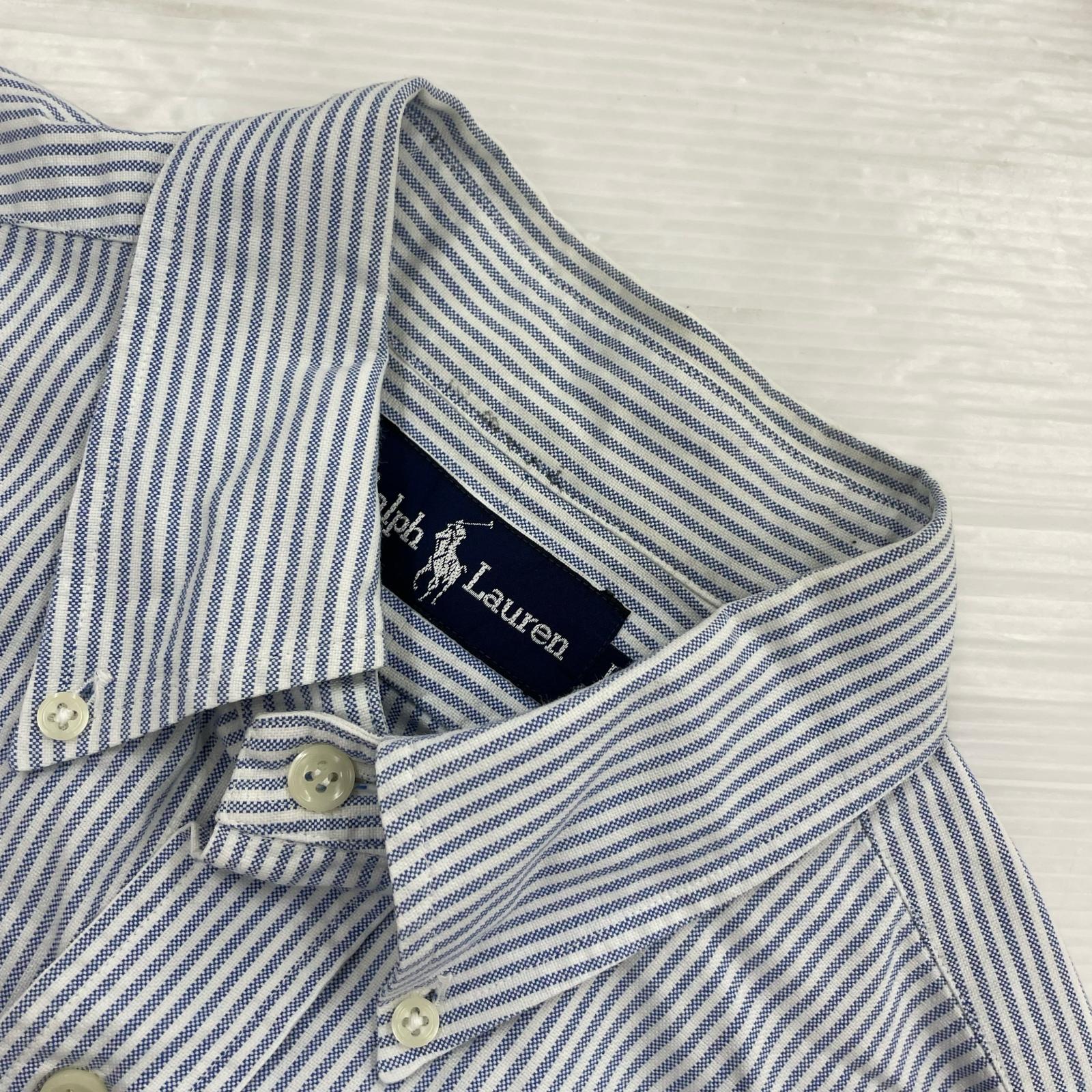 長袖シャツ POLO　RALPH　LAUREN　ストライプ　シャツ L