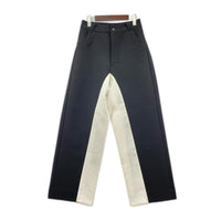 パンツ Black & White Stitched Suit Pants L