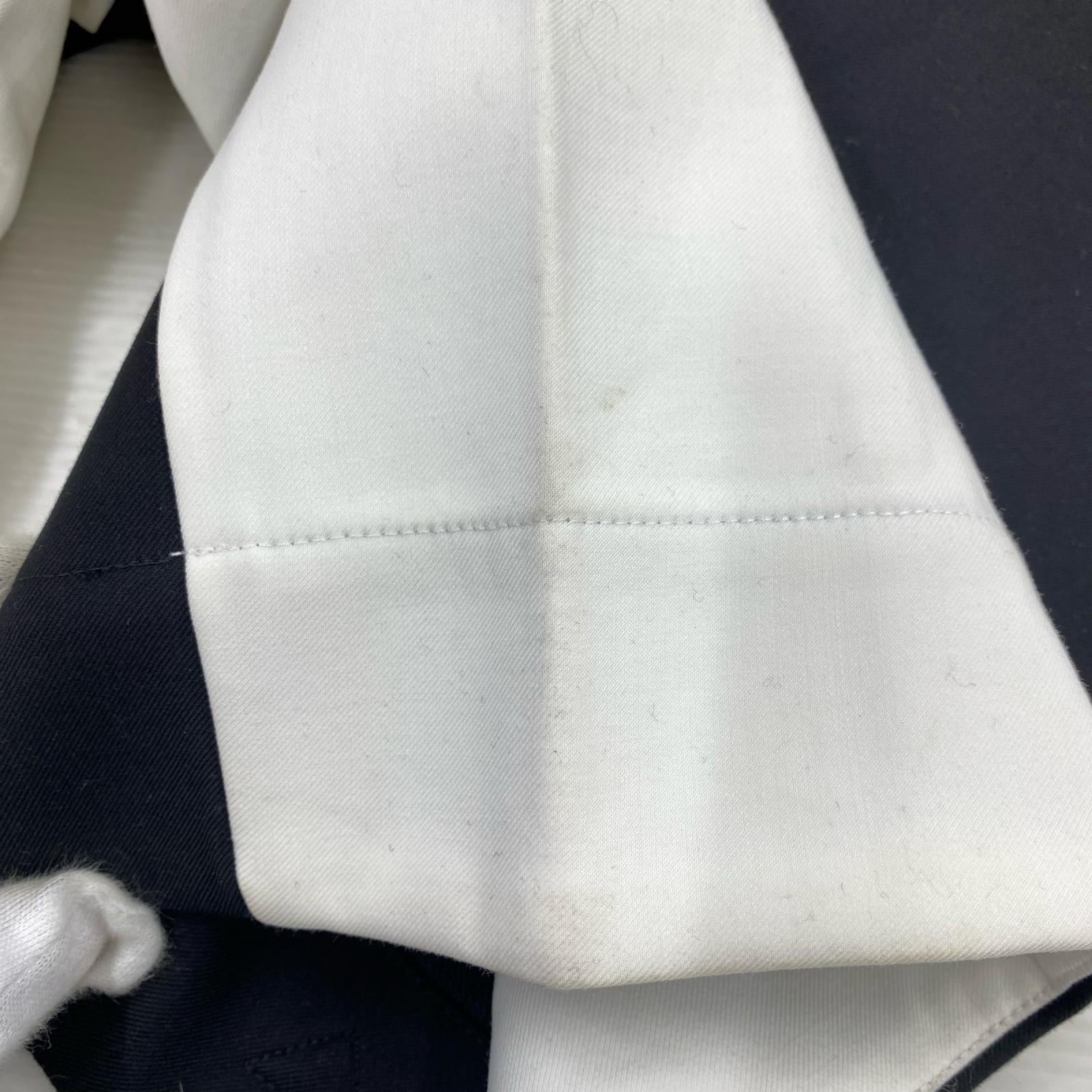 パンツ Black & White Stitched Suit Pants L