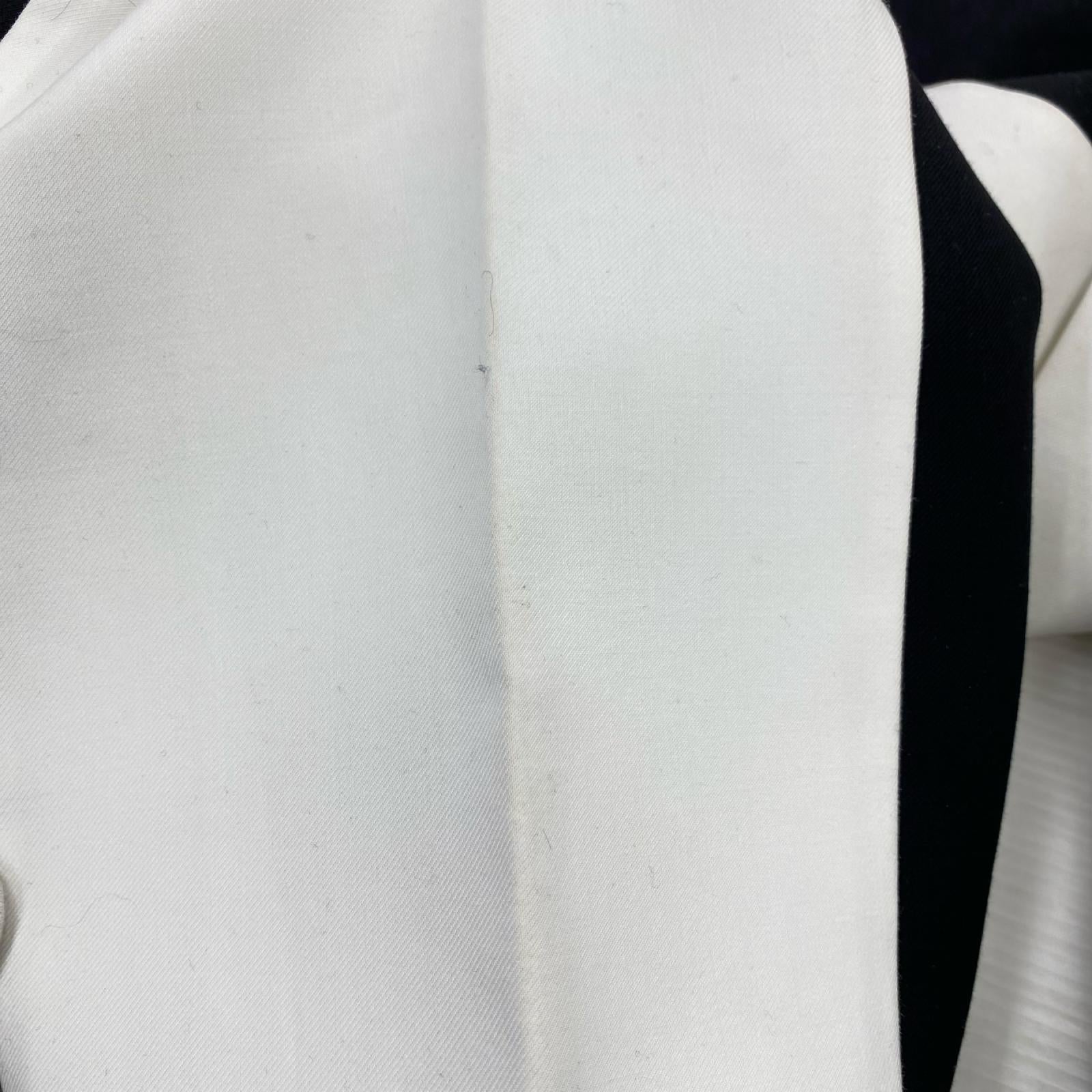 パンツ Black & White Stitched Suit Pants L
