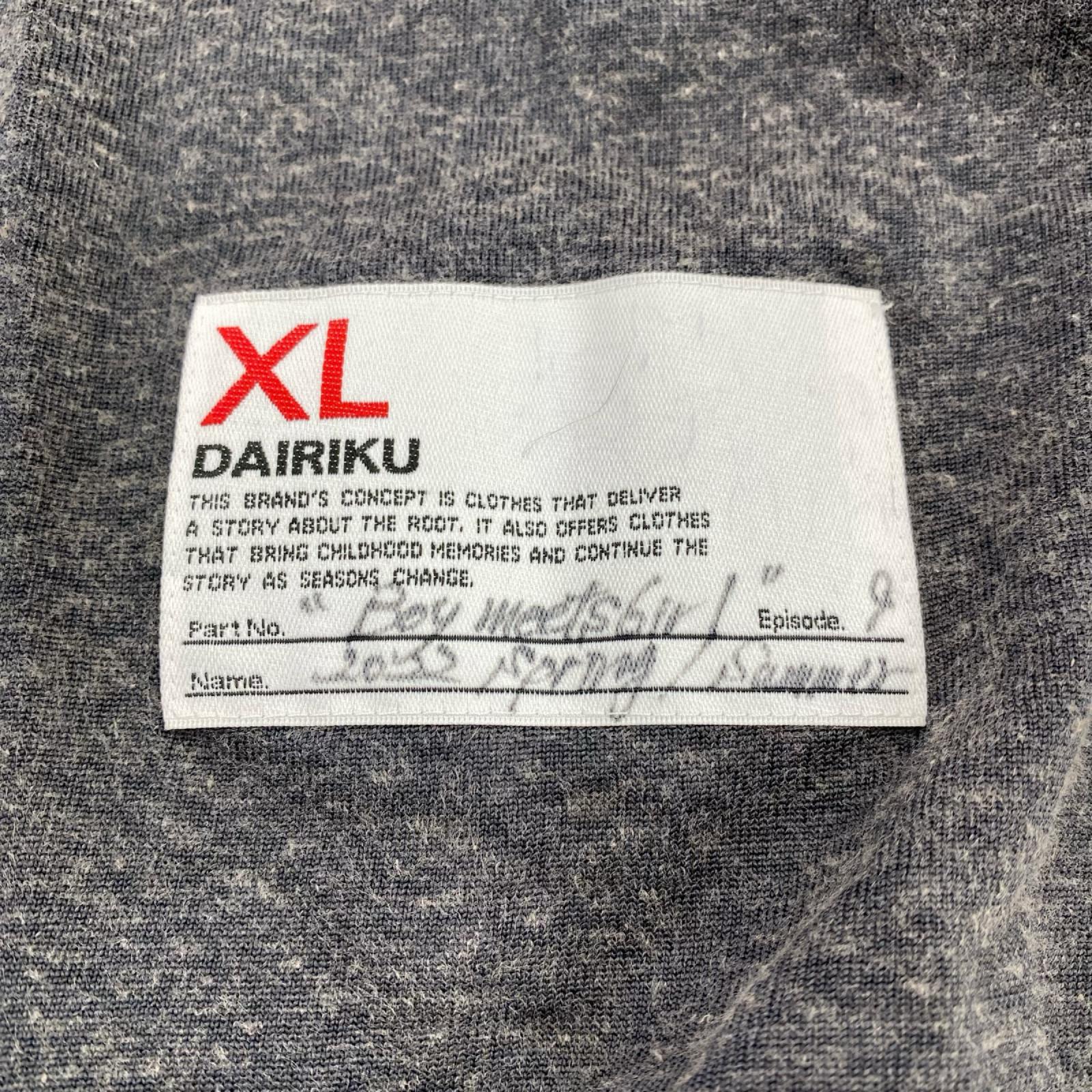 スウェット 26SS"Benjamin" Button Skipper Tee (XL) 黒 グレー