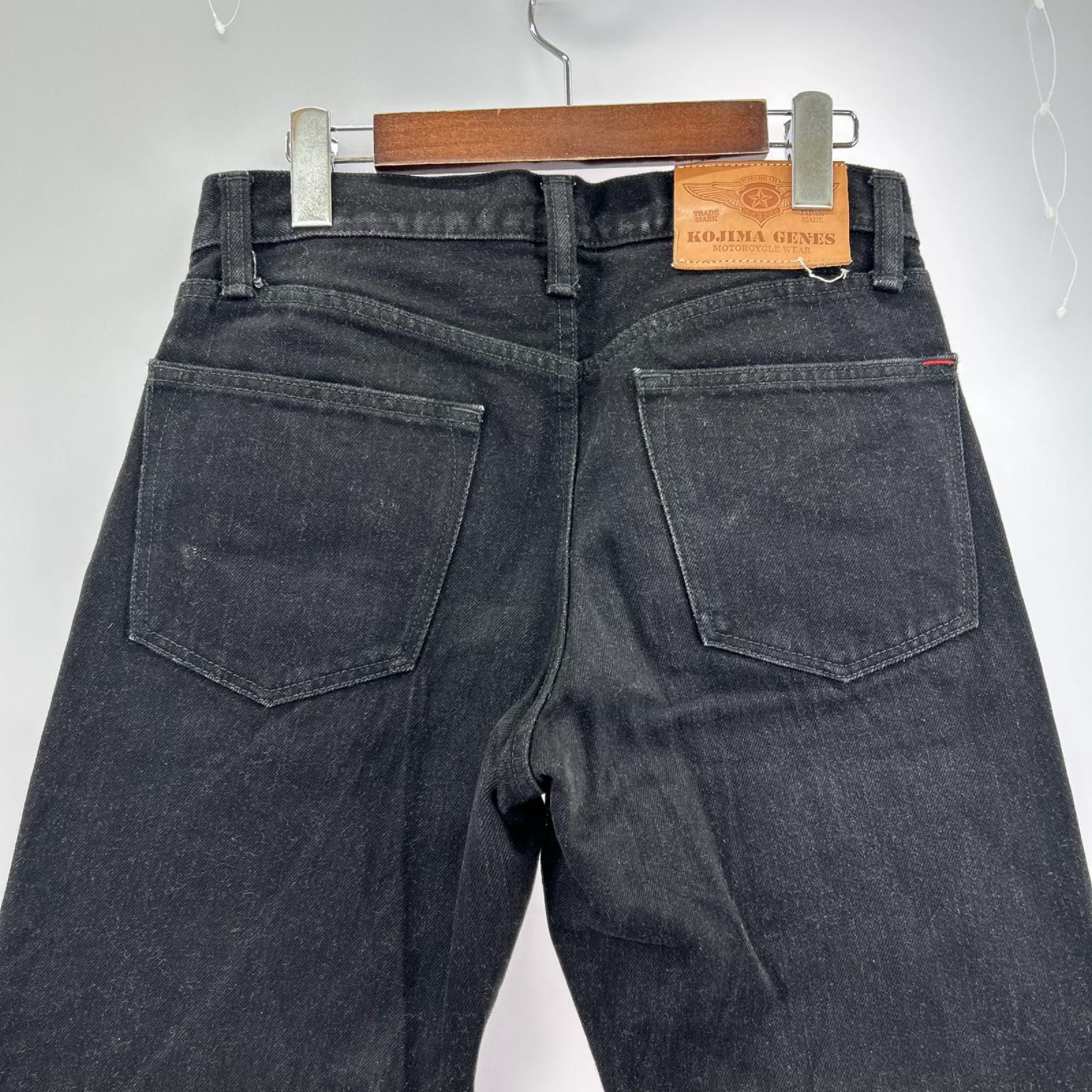 デニムパンツ KOJIMA GENES 児島ジーンズ ダブルニー デニム 30 黒 30 ブラック