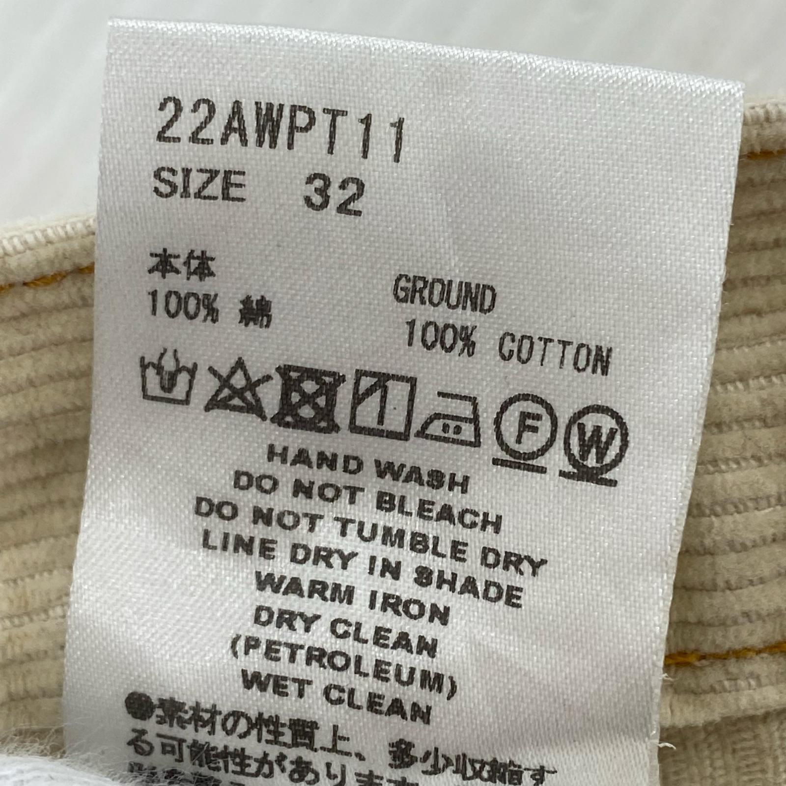 パンツ Corduroy DoubleKneeDenim Pants ベージュ 3 32 ベージュ