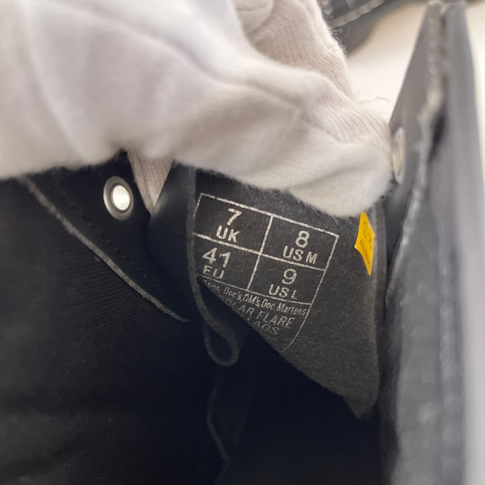 ブーツ Dr.Martens 1460 SOLAR FLARE 8ホールブーツ 黒 (UK7) ブラック