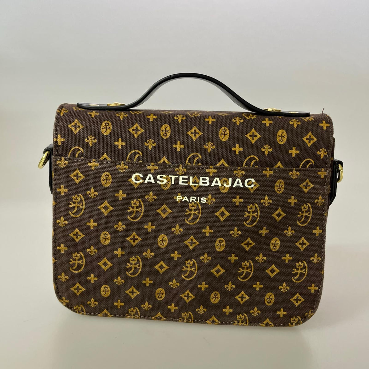 ハンドバッグ CASTEL BAJAC ｱﾐﾝＶ ブラウン