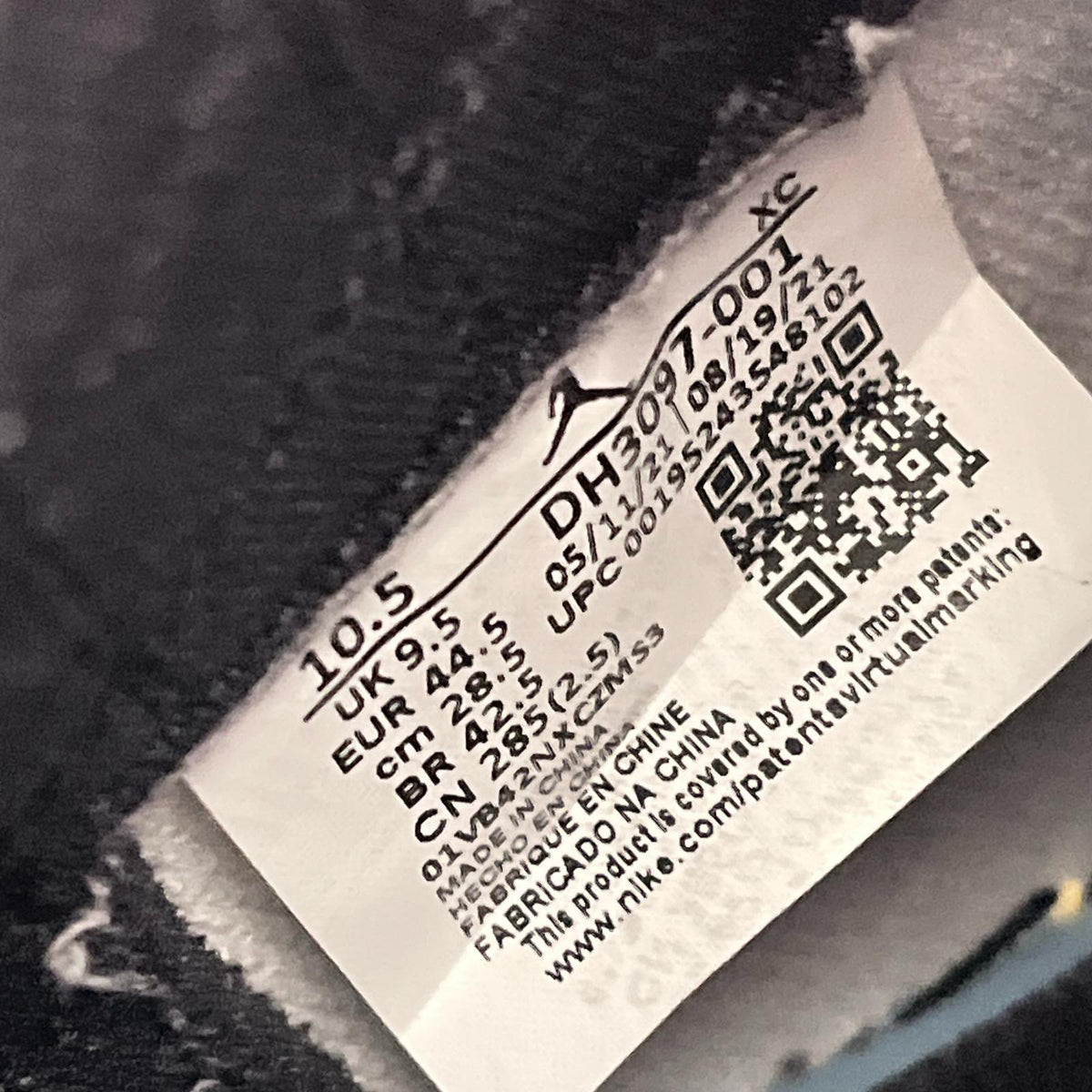 スニーカー DH3097-001 air jordan 1 (28.5) 28.5cm (US10 1/2 UK10 EU47) マルチカラー