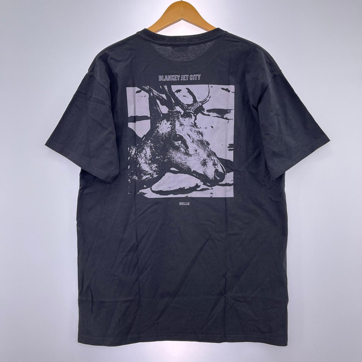 半袖Ｔシャツ skunk 背面鹿 黒 ブラック